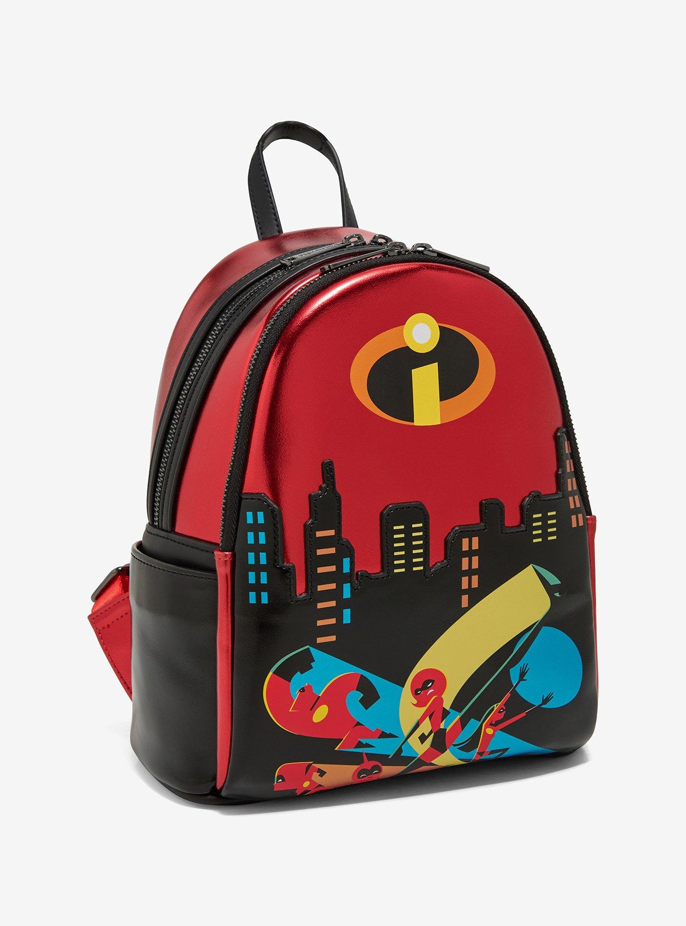 Loungefly Disney Pixar The Incredibles Family Metallic Mini Backpack — BoxLunch Exclusive, , hi-res