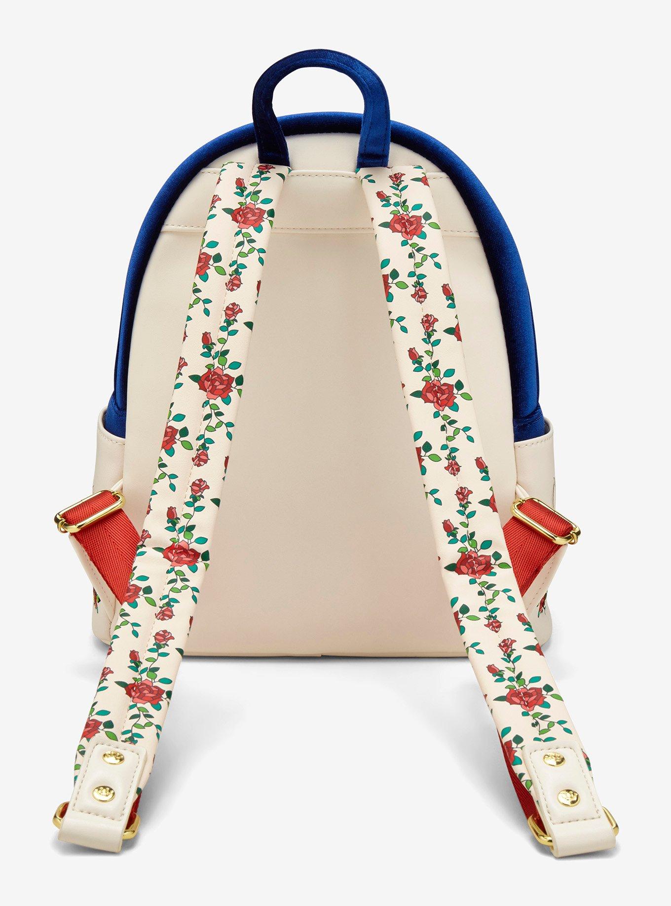 Loungefly Disney Beauty and the Beast Belle & Beast Velvet Mini Backpack — BoxLunch Exclusive, , alternate