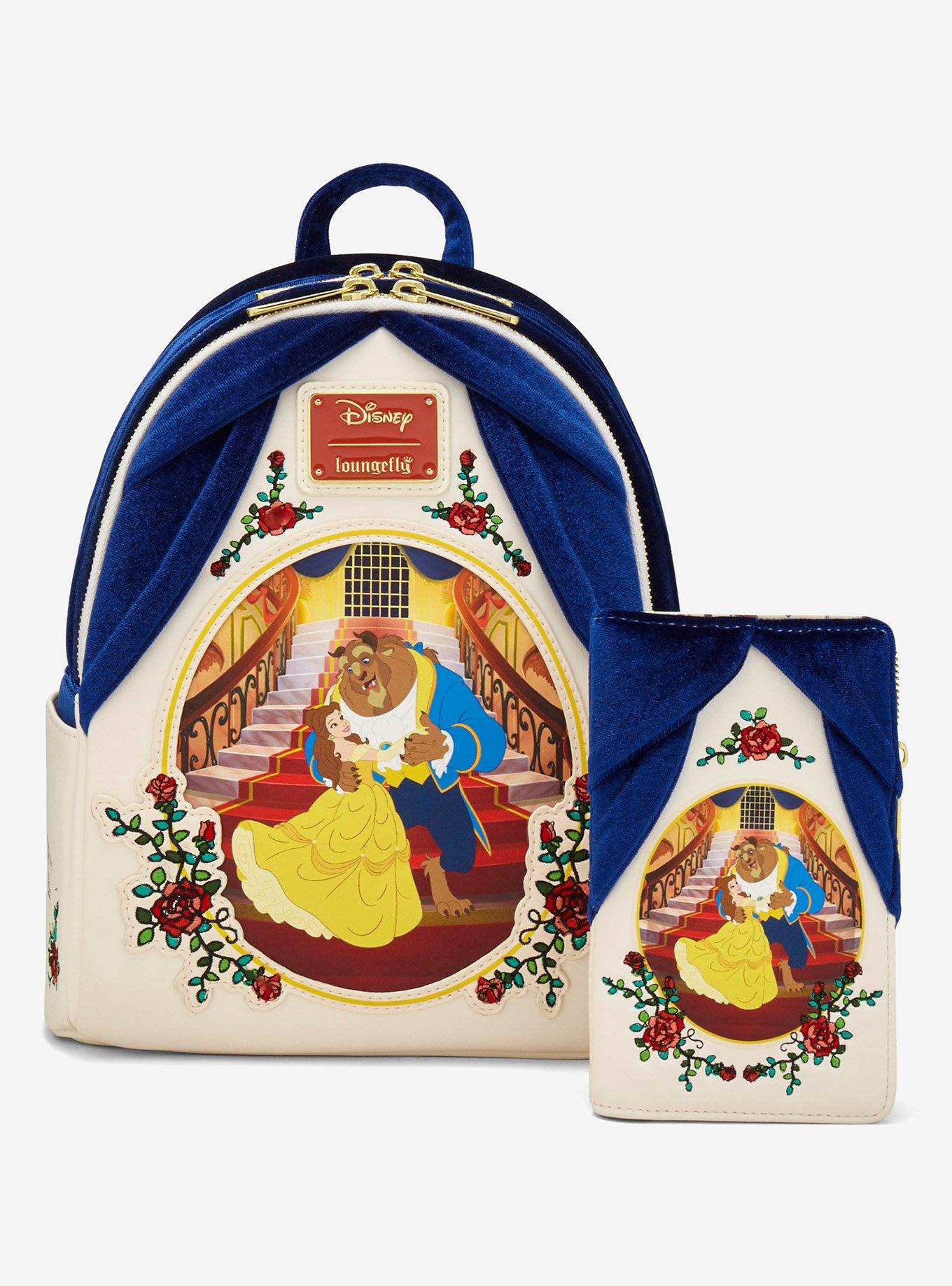 Loungefly Disney Beauty and the Beast Belle & Beast Velvet Mini Backpack — BoxLunch Exclusive