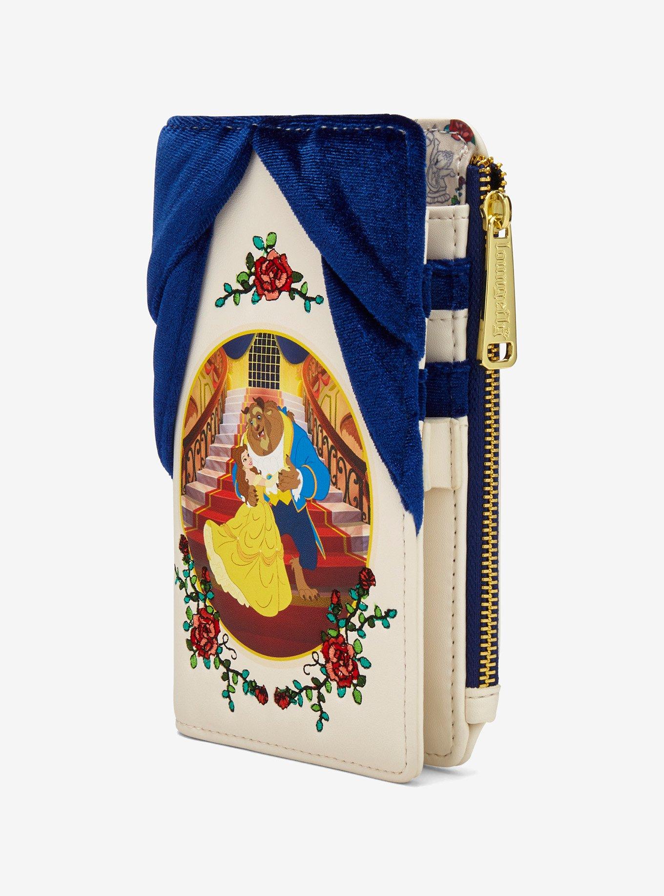 Loungefly Disney Beauty and the Beast Ballroom Velvet Snap Wallet — BoxLunch Exclusive, , hi-res