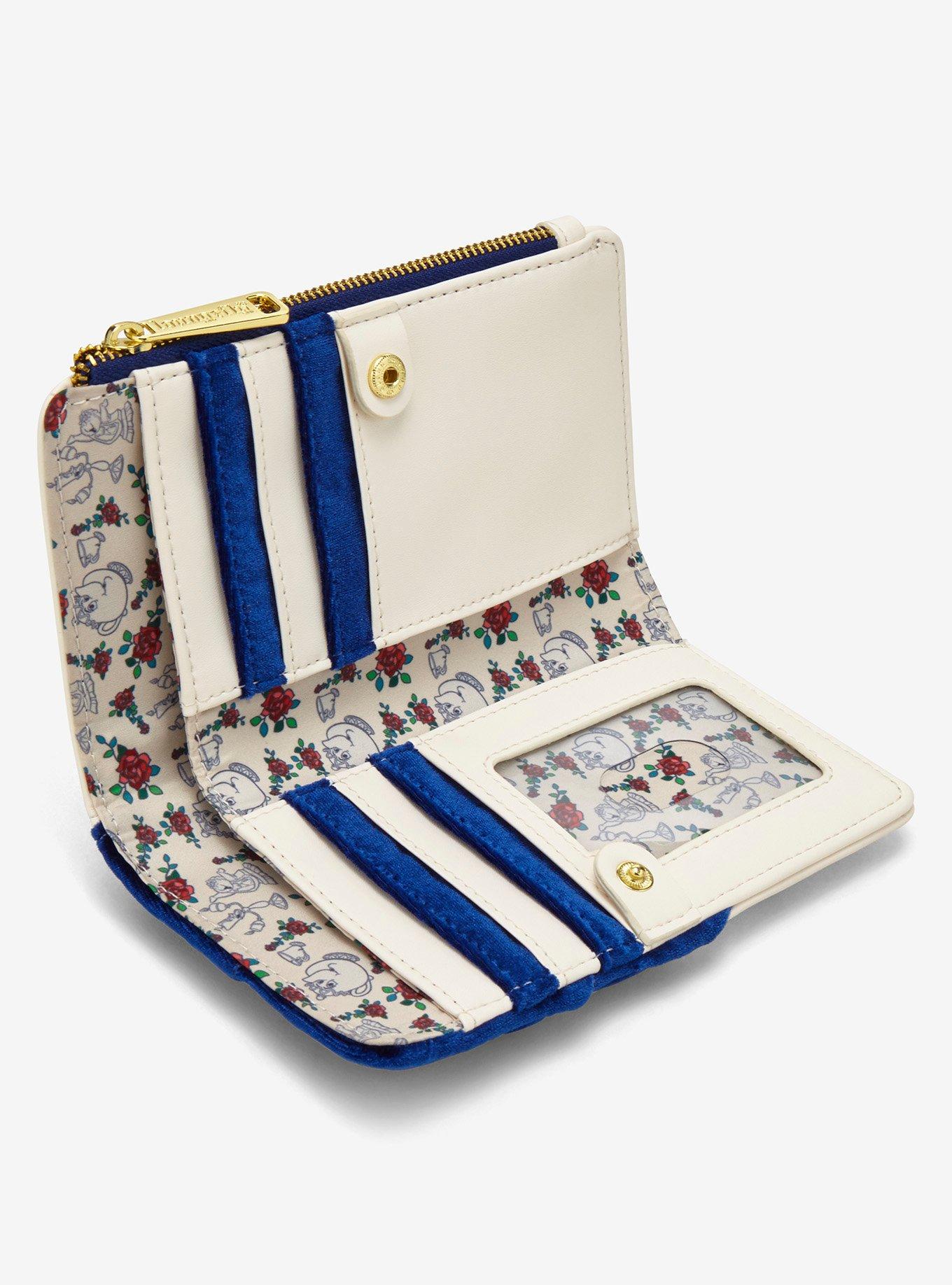 Loungefly Disney Beauty and the Beast Ballroom Velvet Snap Wallet — BoxLunch Exclusive, , alternate