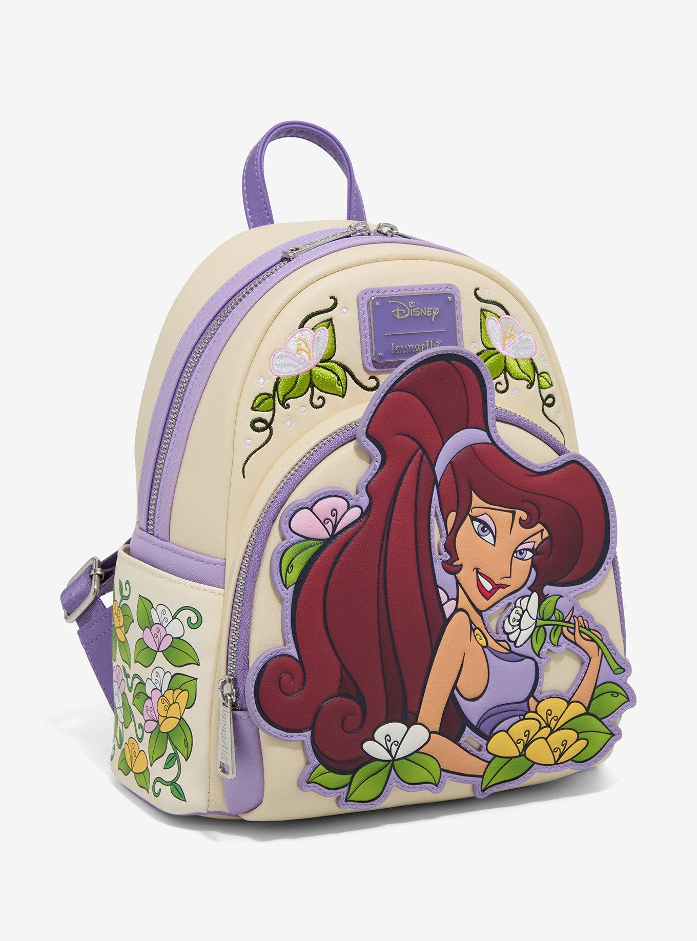 Loungefly Disney Hercules Meg Floral Mini Backpack — BoxLunch Exclusive, , hi-res