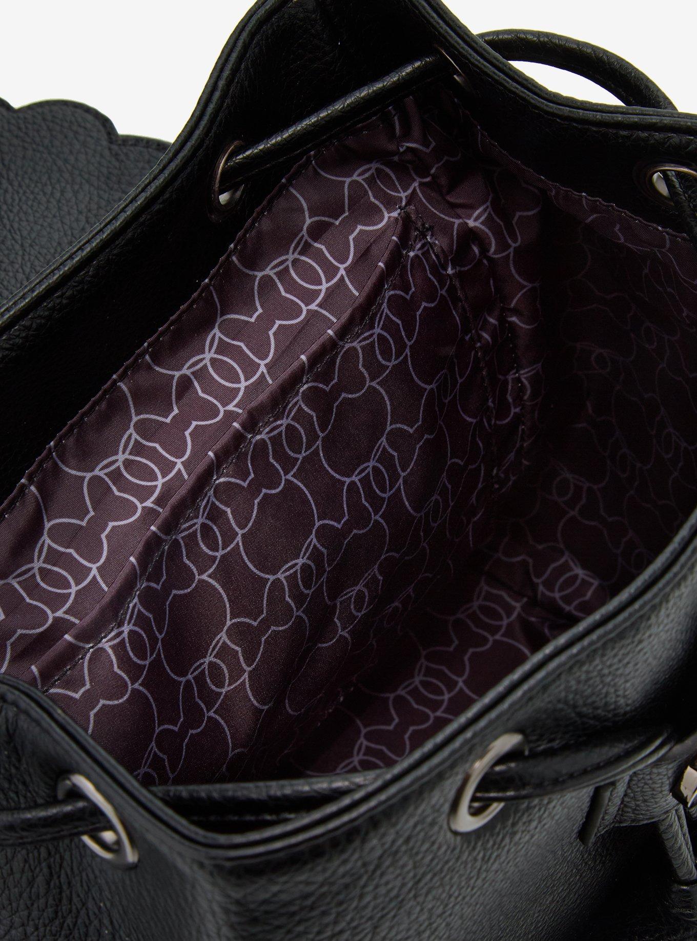 Loungefly Disney Minnie Mouse Pebble Textured Black Mini Backpack &mdash; BoxLunch Exclusive, , alternate