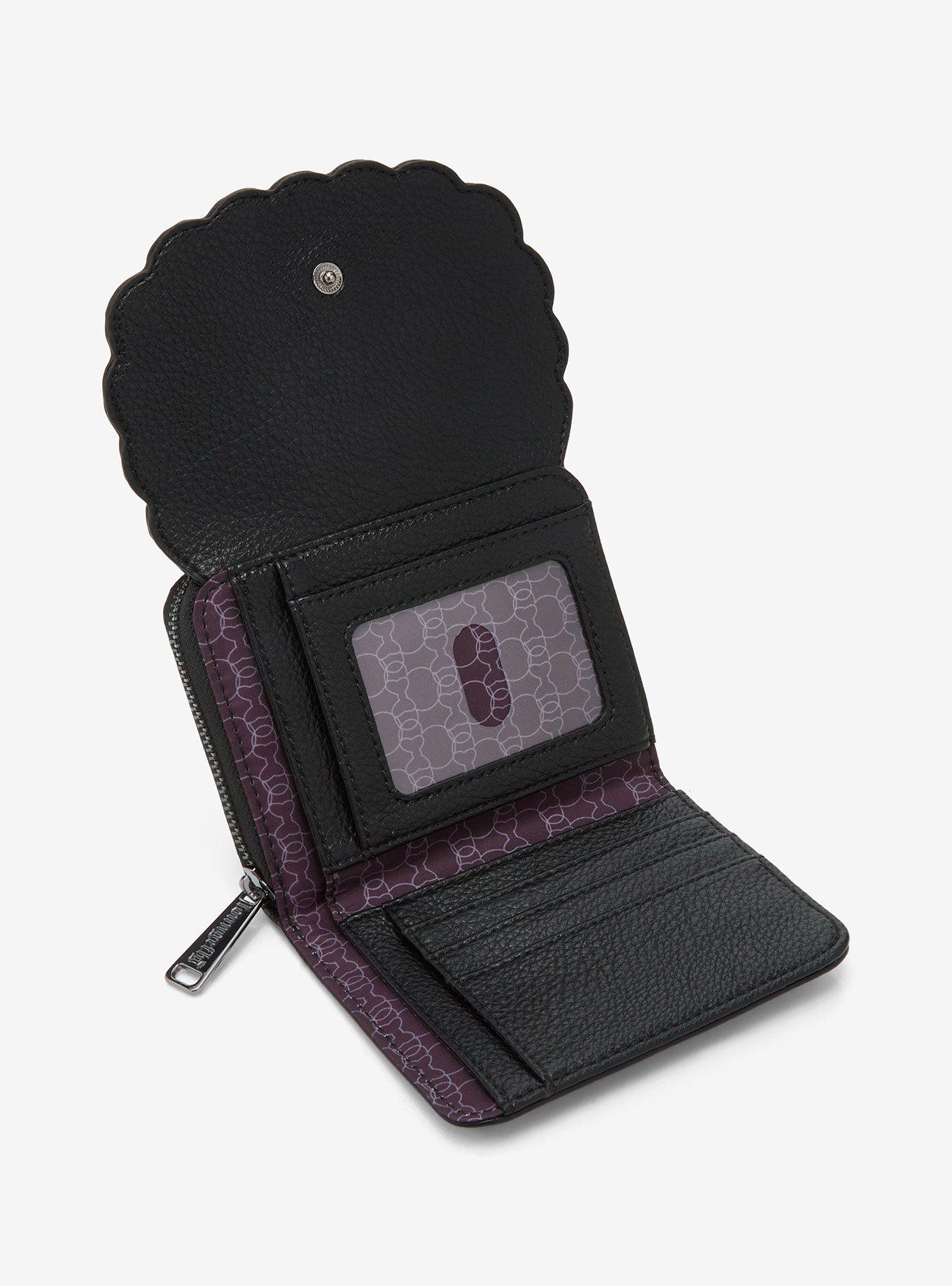 Loungefly Disney Minnie Mouse Pebble Textured Black Wallet — BoxLunch Exclusive, , alternate