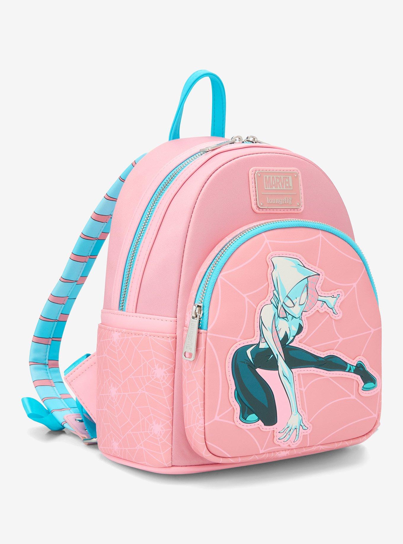 Loungefly Marvel Spider-Gwen Pink Web Mini Backpack - BoxLunch Exclusive