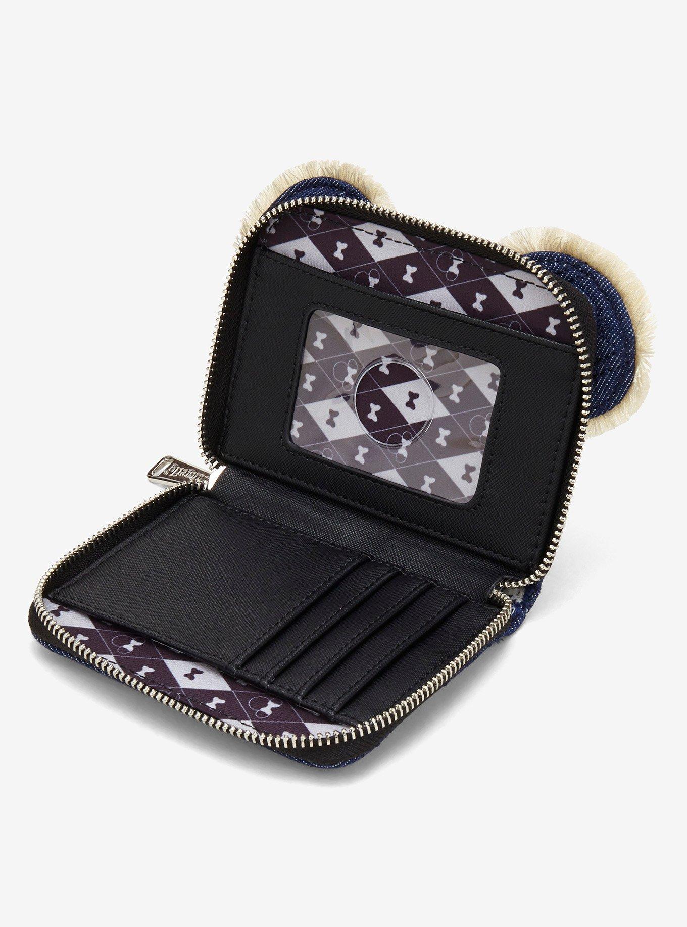 Loungefly Disney Minnie Mouse Denim Quilted Wallet — BoxLunch Exclusive, , alternate