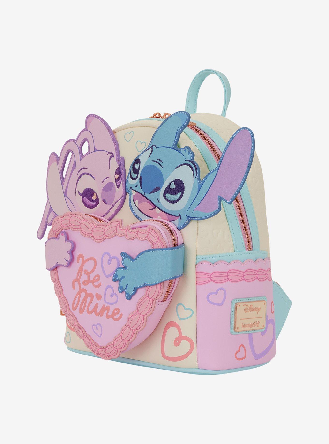 Loungefly Disney Lilo & Stitch Angel & Stitch Valentine's Day Cake Mini Backpack, , hi-res