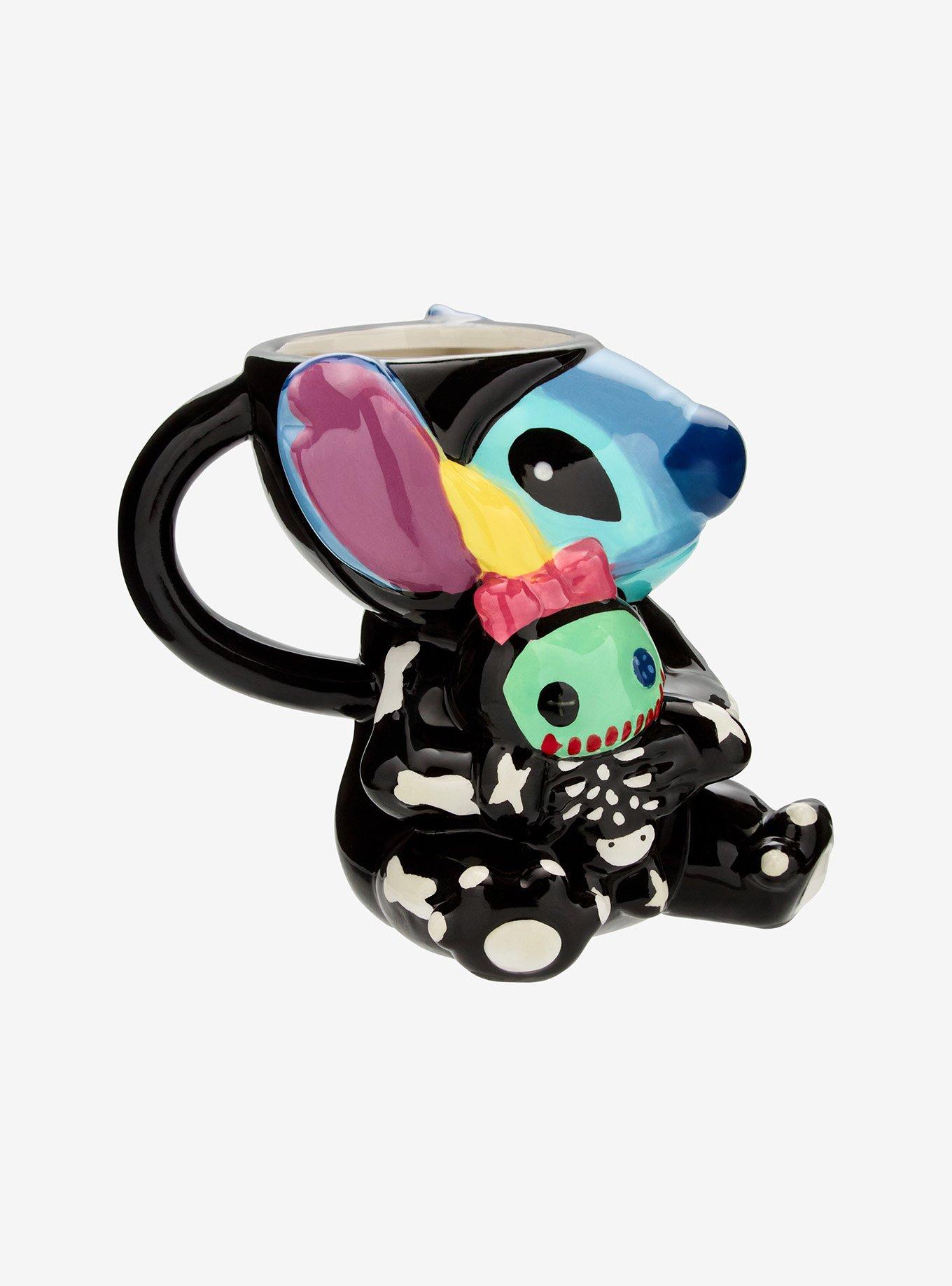Disney Stitch Skeleton Figural Mug, , alternate