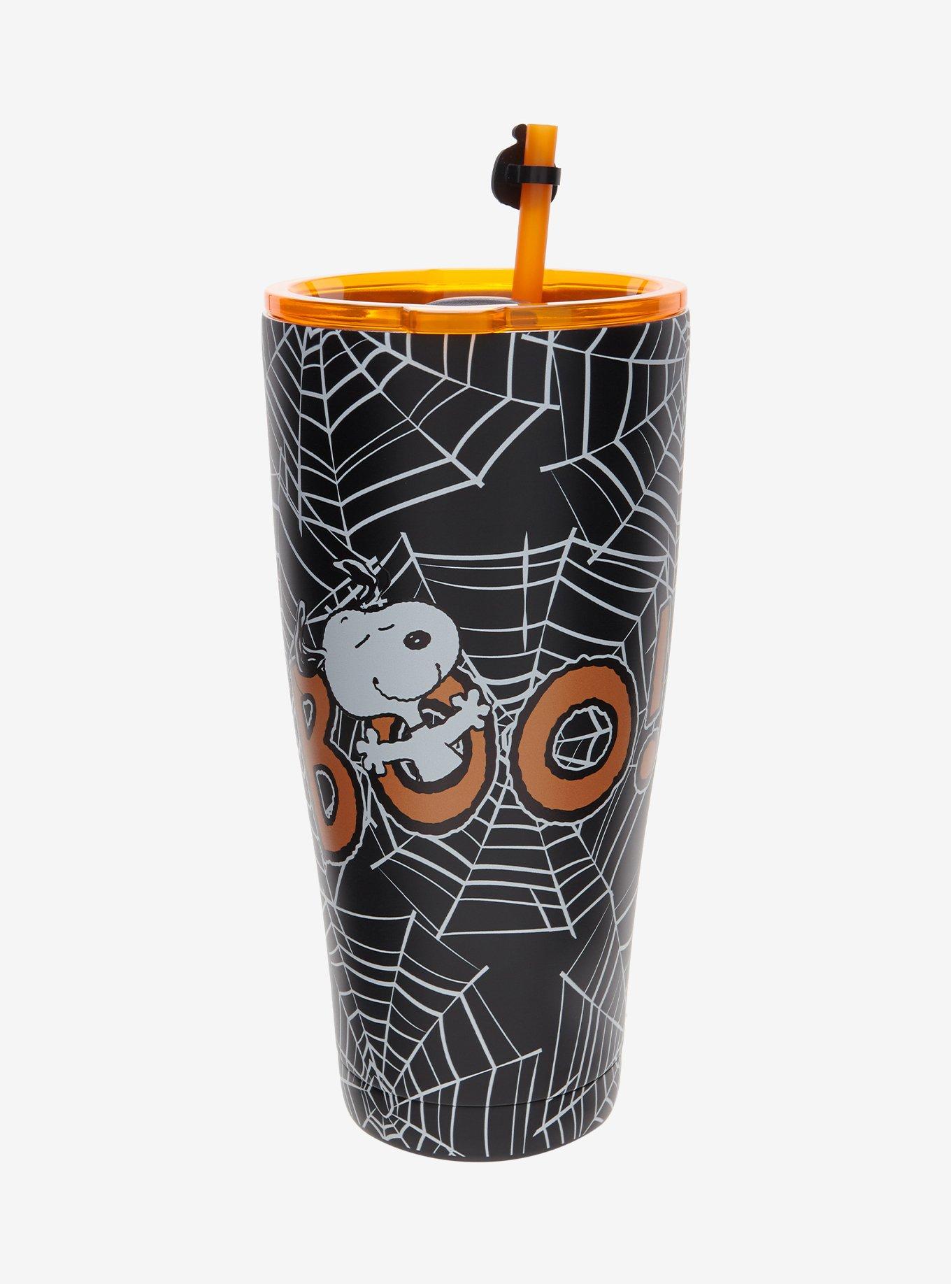 Peanuts Snoopy Halloween Spiderwebs Stainless Steel Tumbler, , hi-res