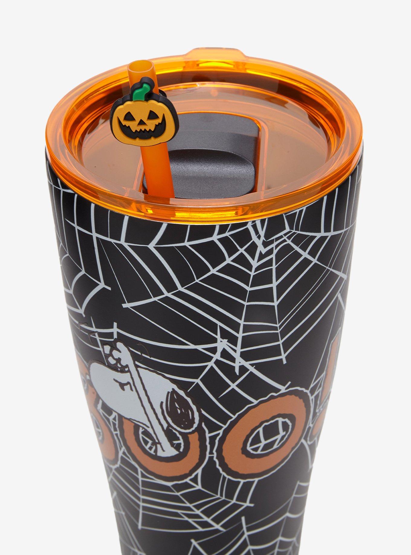 Peanuts Snoopy Halloween Spiderwebs Stainless Steel Tumbler, , alternate