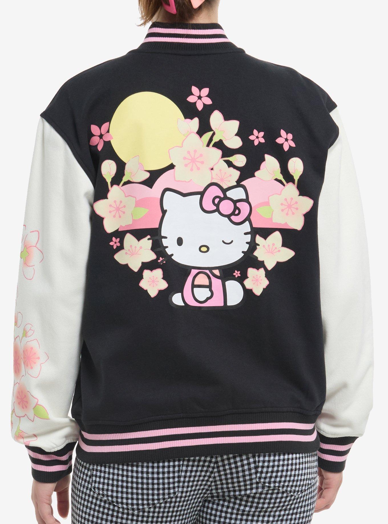 Hello Kitty Sakura Varsity Jacket, , hi-res