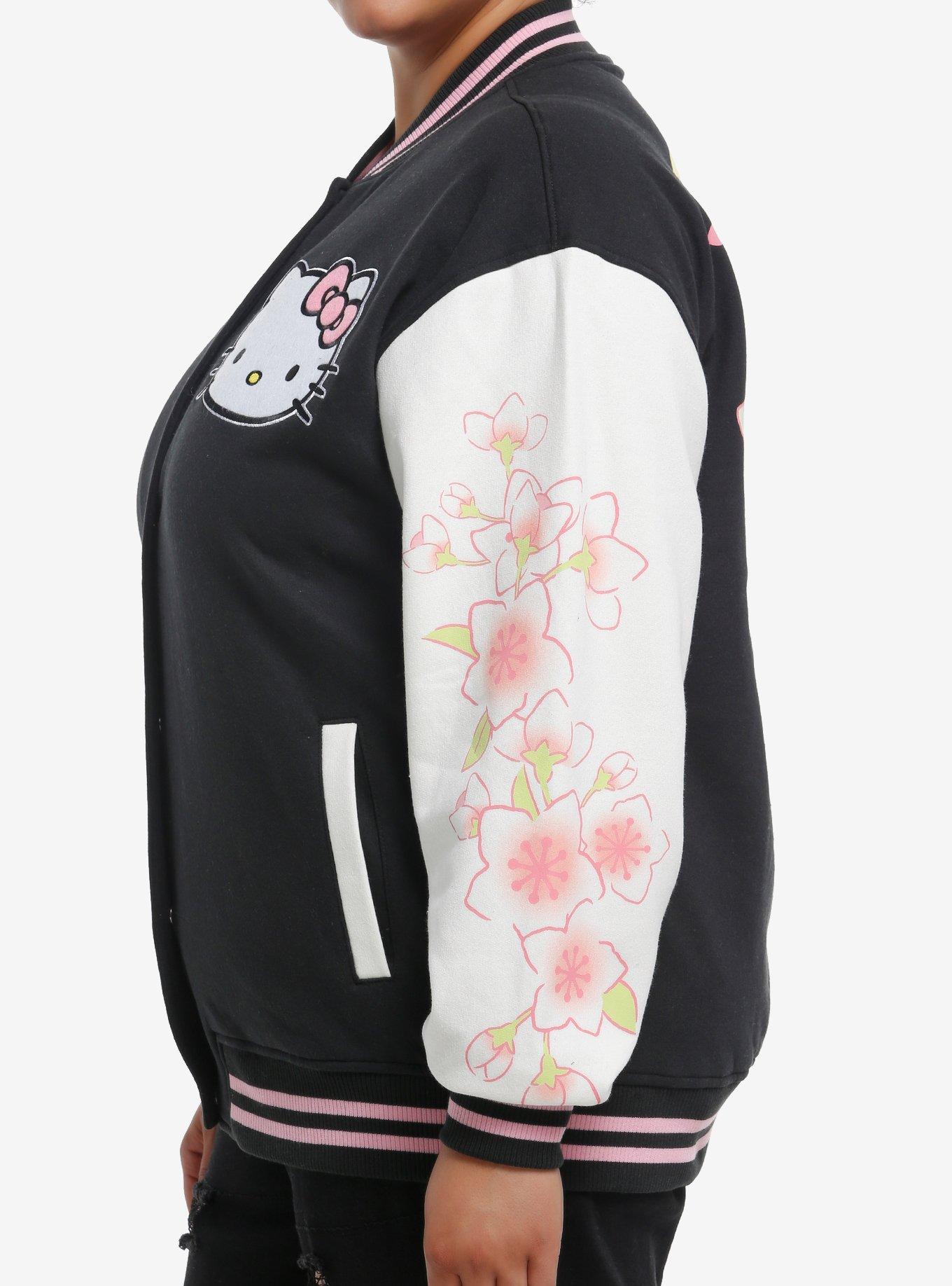 Hello Kitty Sakura Varsity Jacket Plus Size, PINK, alternate