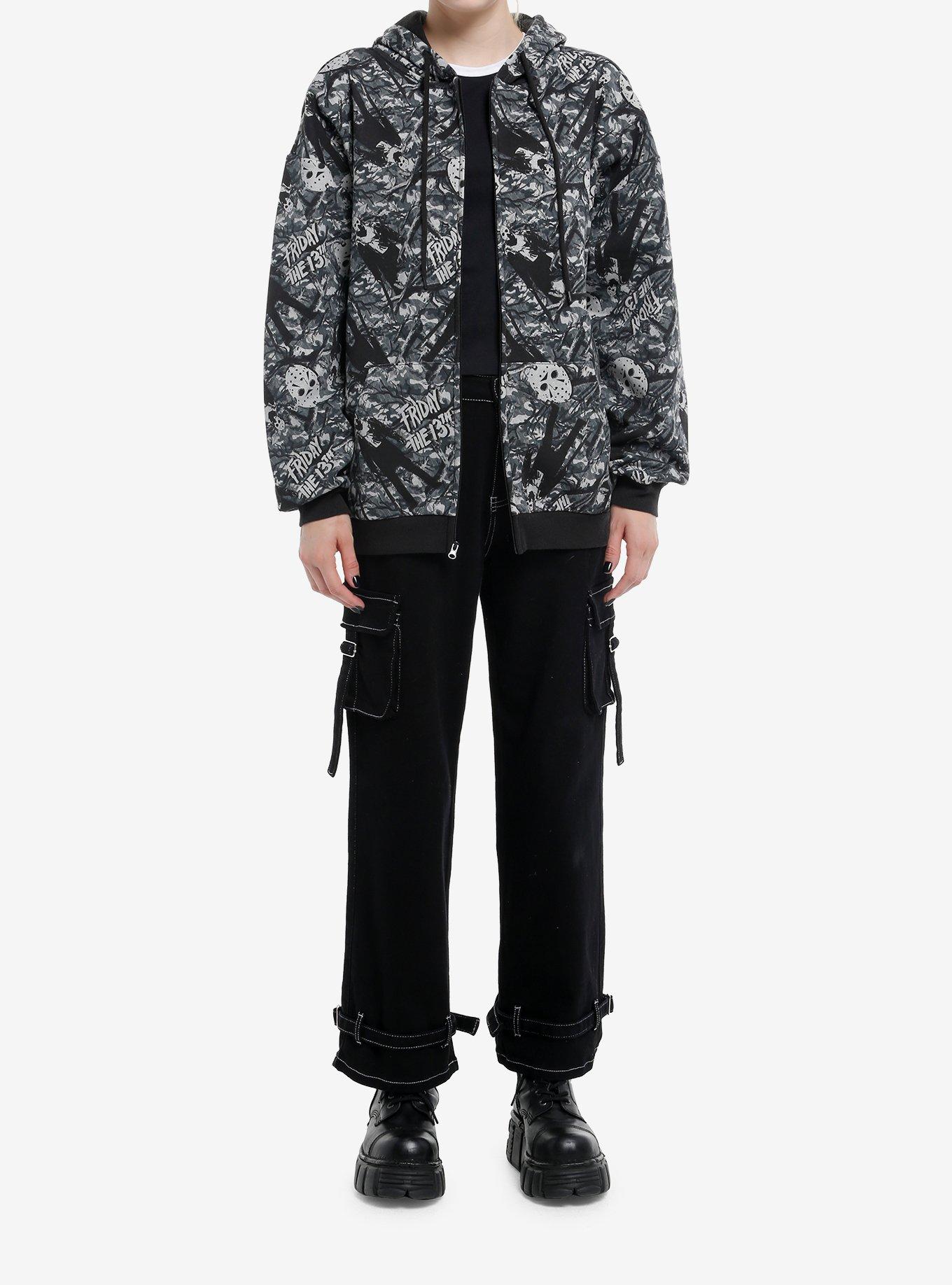 Friday The 13th Camouflage Girls Hoodie, , hi-res