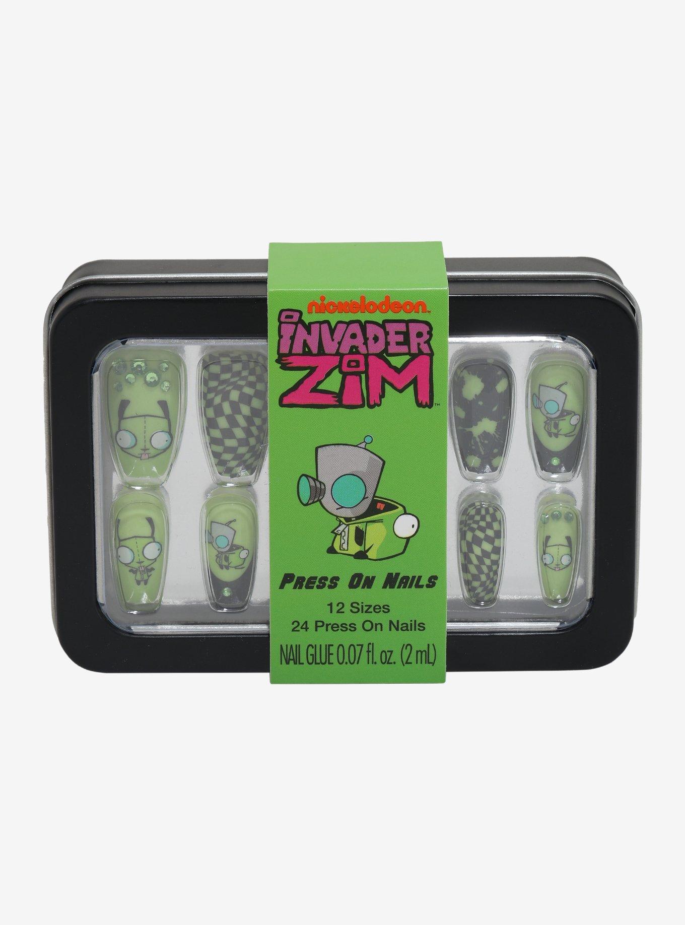 Invader Zim GIR Press-On Nail Set, , hi-res