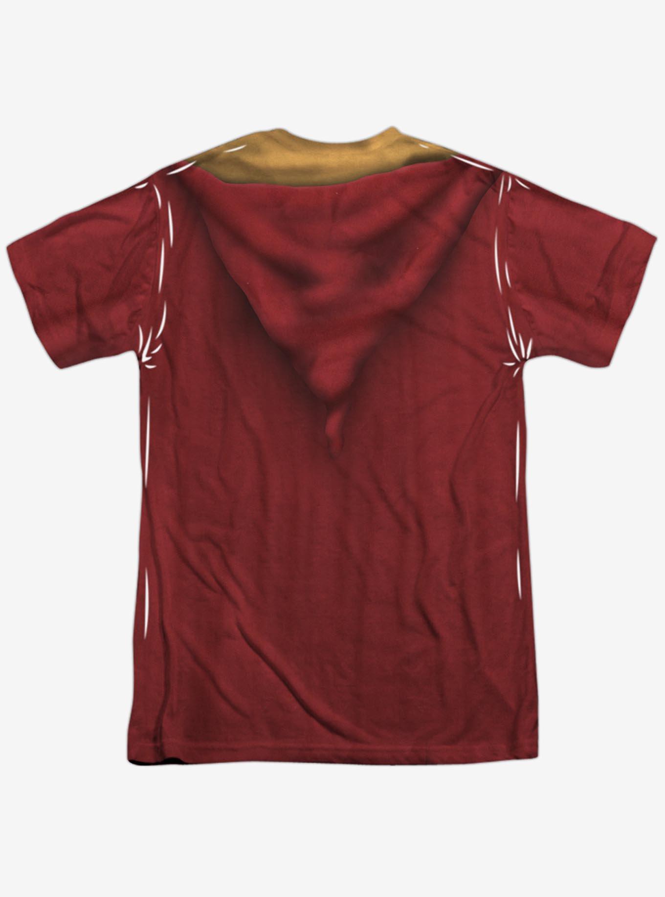 Harry Potter Gryffindor Quidditch Costume Sublimated T-Shirt, MULTI, alternate