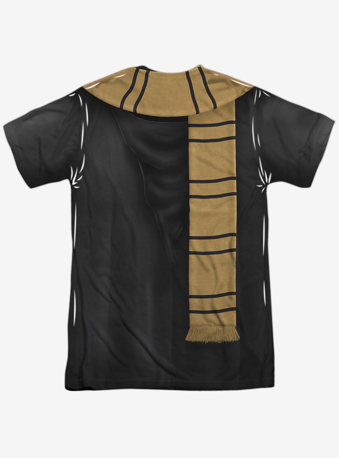 Harry Potter Hufflepuff Thin Scarf Costume Sublimated T-Shirt, MULTI, alternate