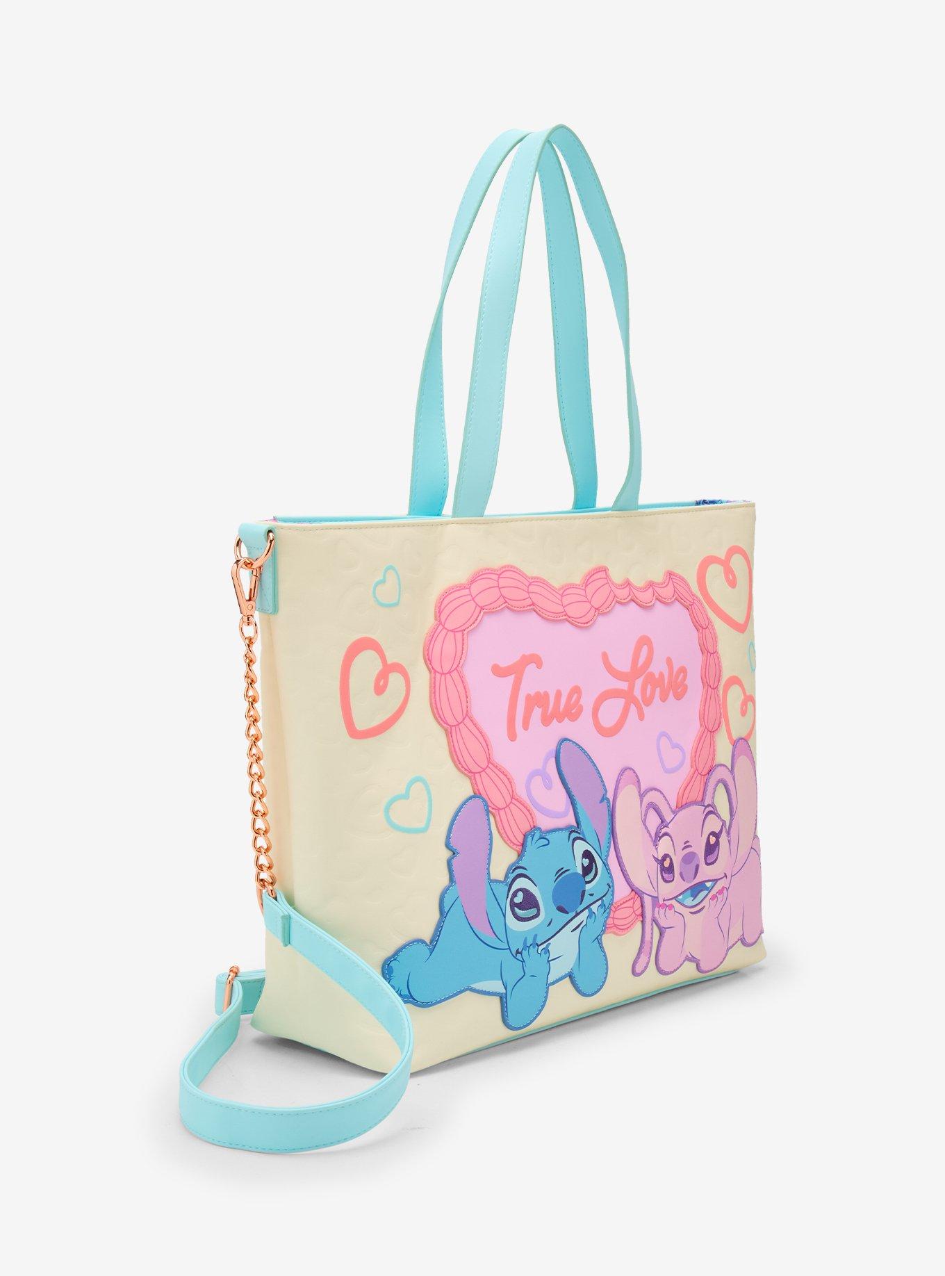 Loungefly Disney Stitch & Angel True Love Tote Bag, , hi-res