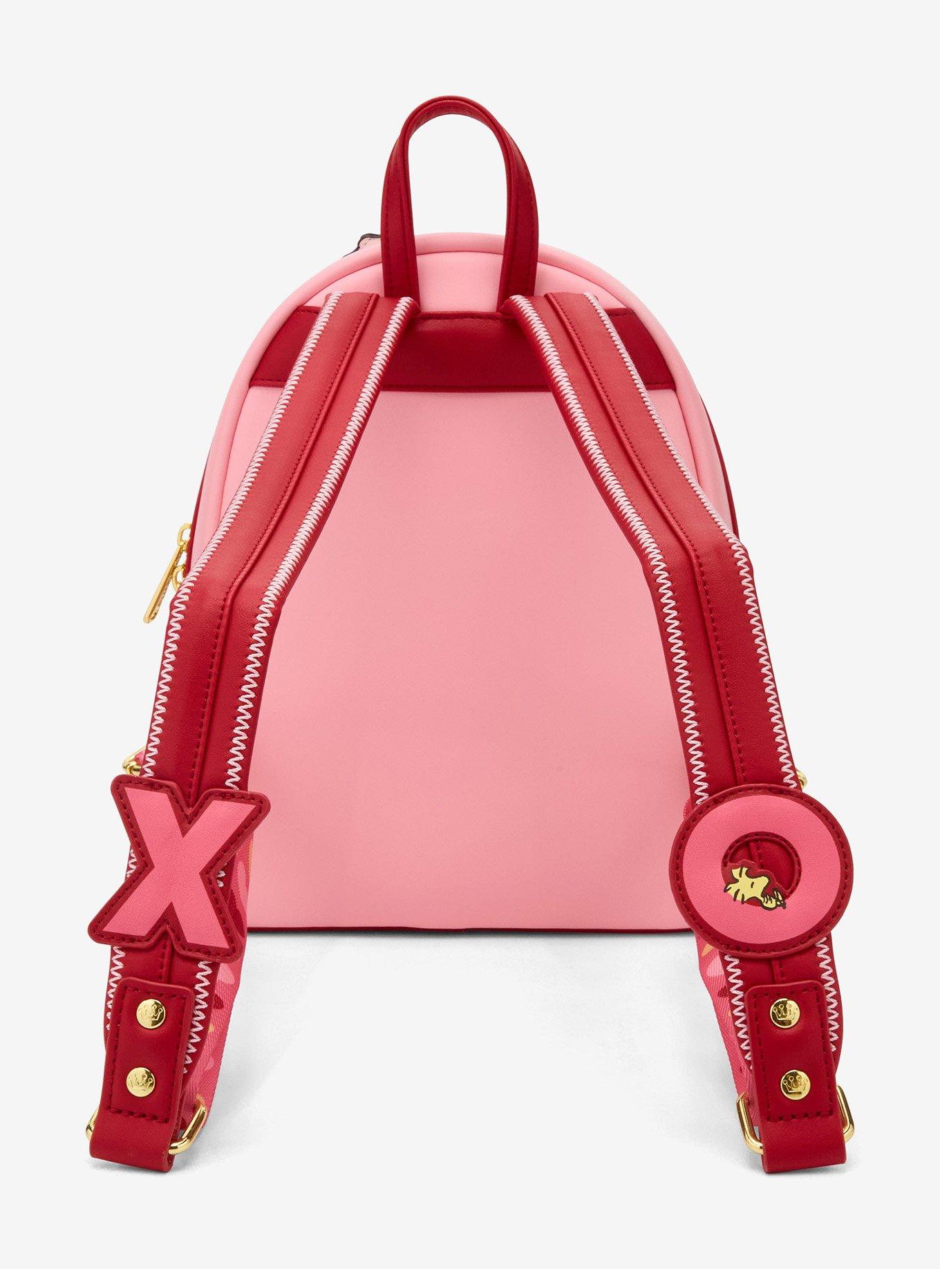 Loungefly Peanuts Snoopy & Woodstock Heart Mini Backpack, , alternate