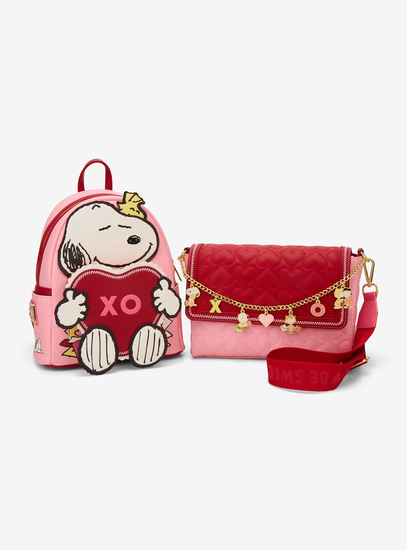Loungefly Peanuts Snoopy & Woodstock Heart Mini Backpack, , alternate