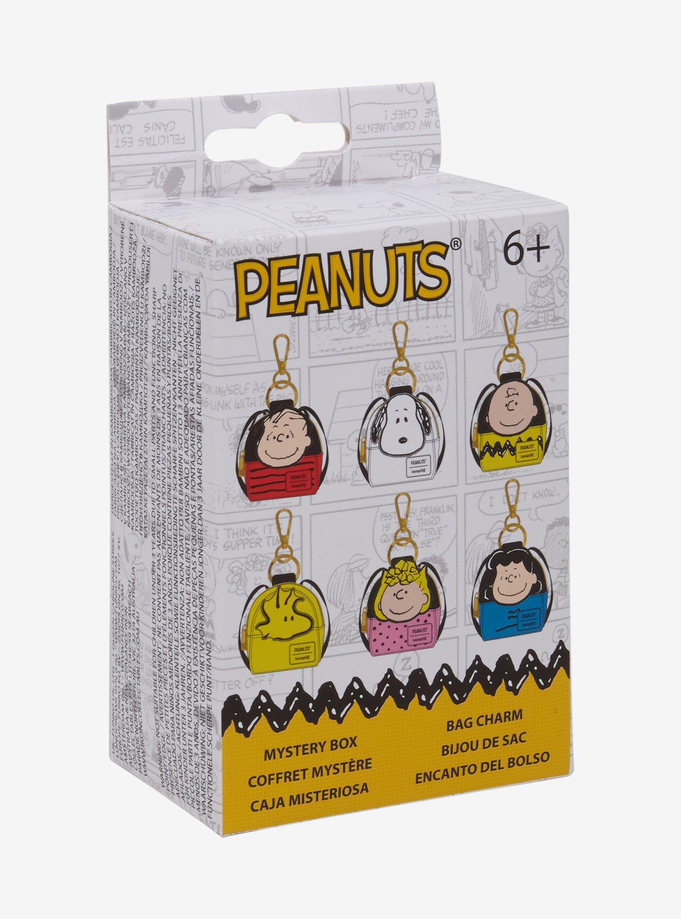Loungefly Peanuts Character Blind Box Coin Purse Bag Charm, , alternate