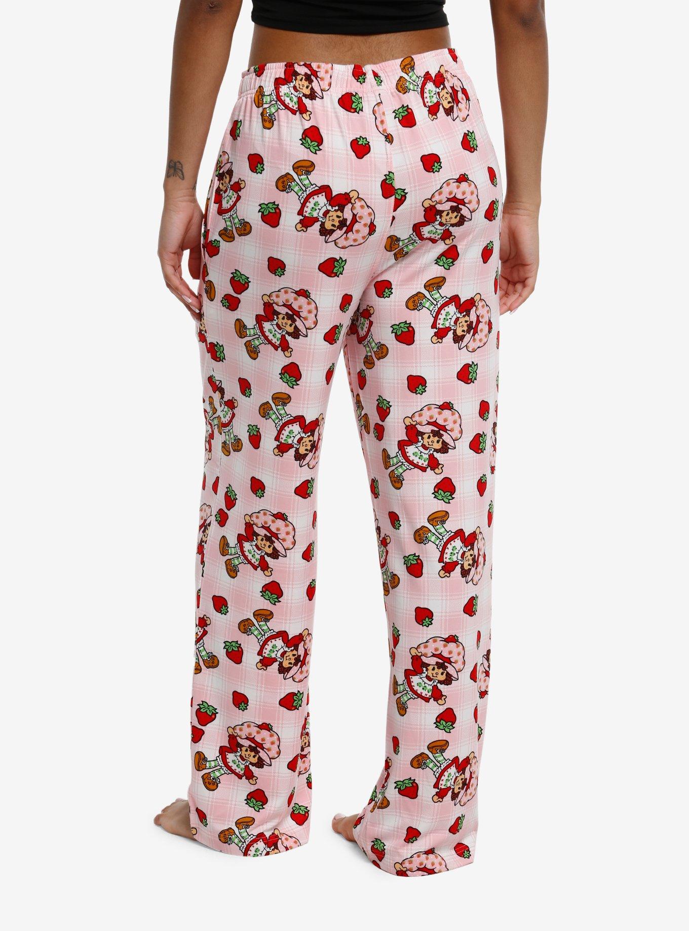 Strawberry Shortcake Pink Gingham Pajama Pants, , hi-res