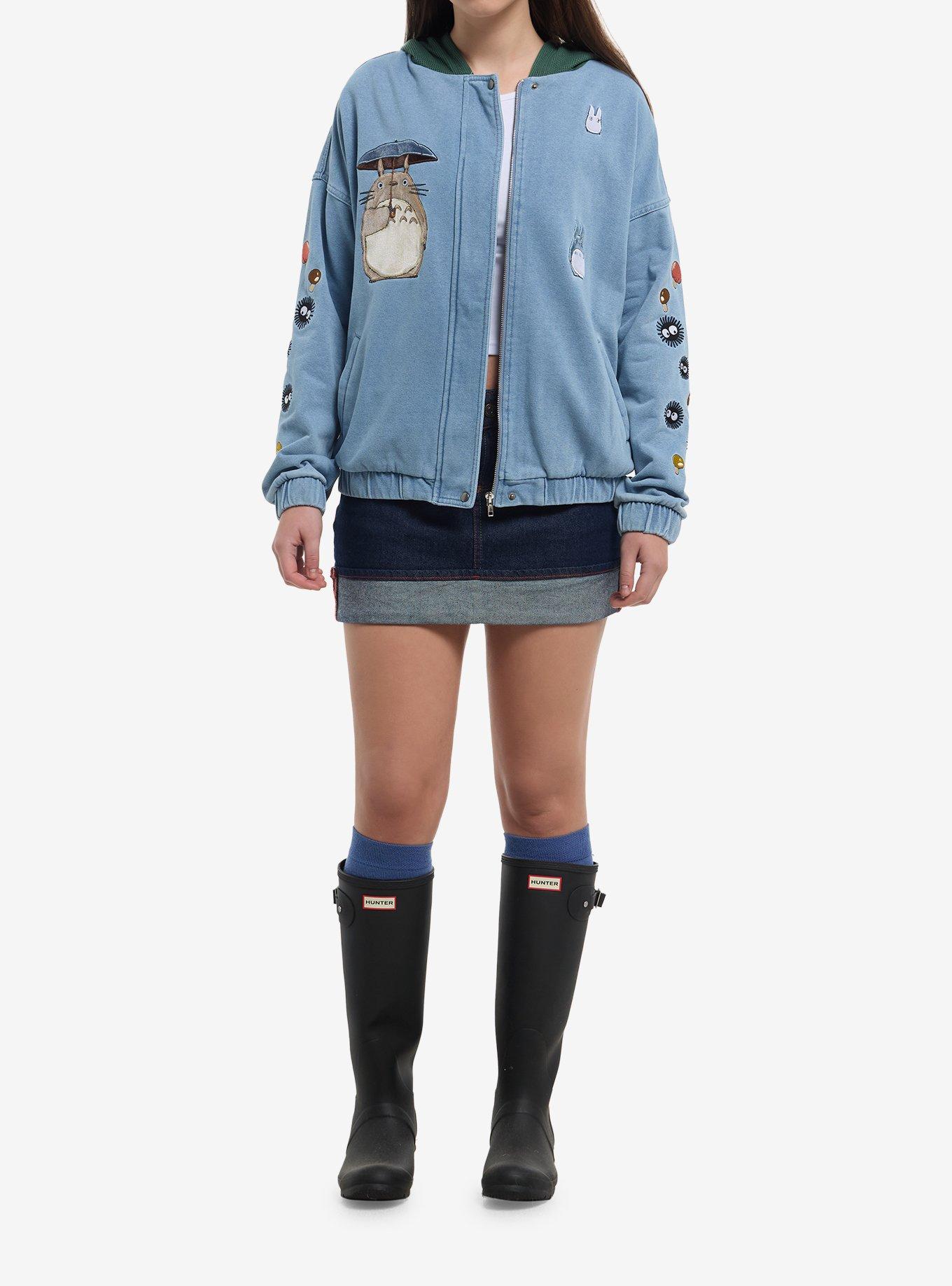 Her Universe Studio Ghibli® My Neighbor Totoro Girls Hooded Denim Jacket, MULTI, alternate