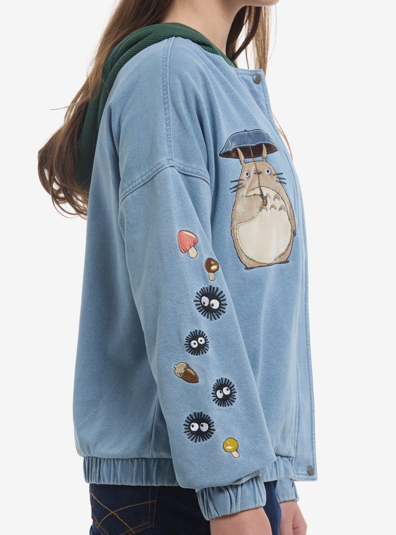 Her Universe Studio Ghibli® My Neighbor Totoro Girls Hooded Denim Jacket, MULTI, alternate