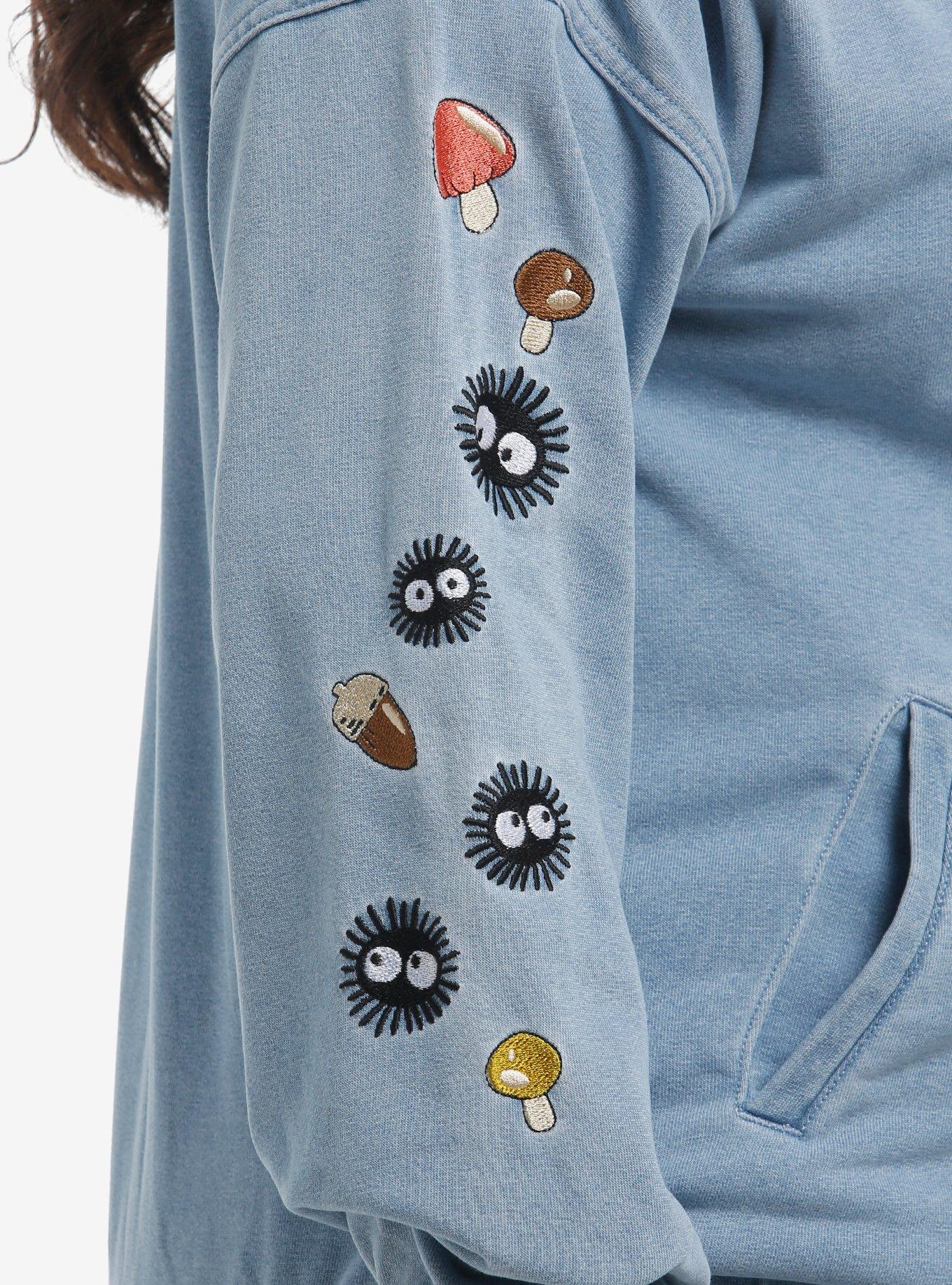 Her Universe Studio Ghibli® My Neighbor Totoro Girls Hooded Denim Jacket Plus Size, MULTI, alternate