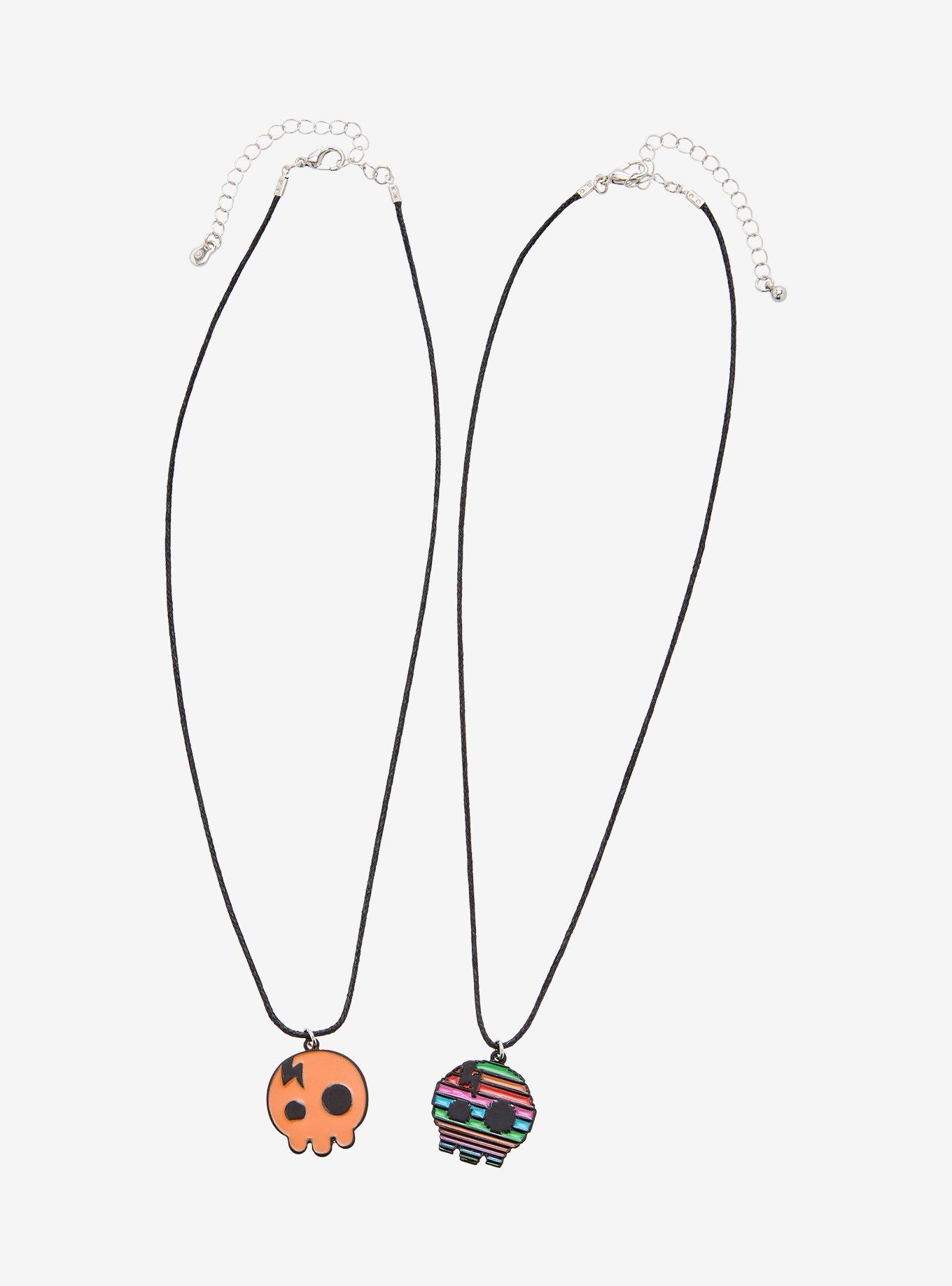 The Living Tombstone Skull Best Friend Necklace Set, , hi-res