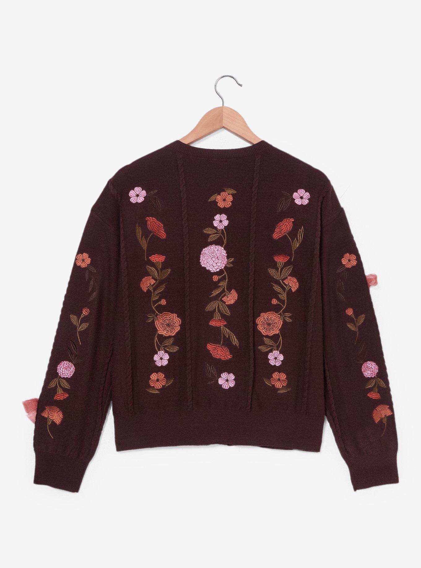 Disney Minnie Mouse Fall Florals Women's Cardigan - BoxLunch Exclusive, , hi-res