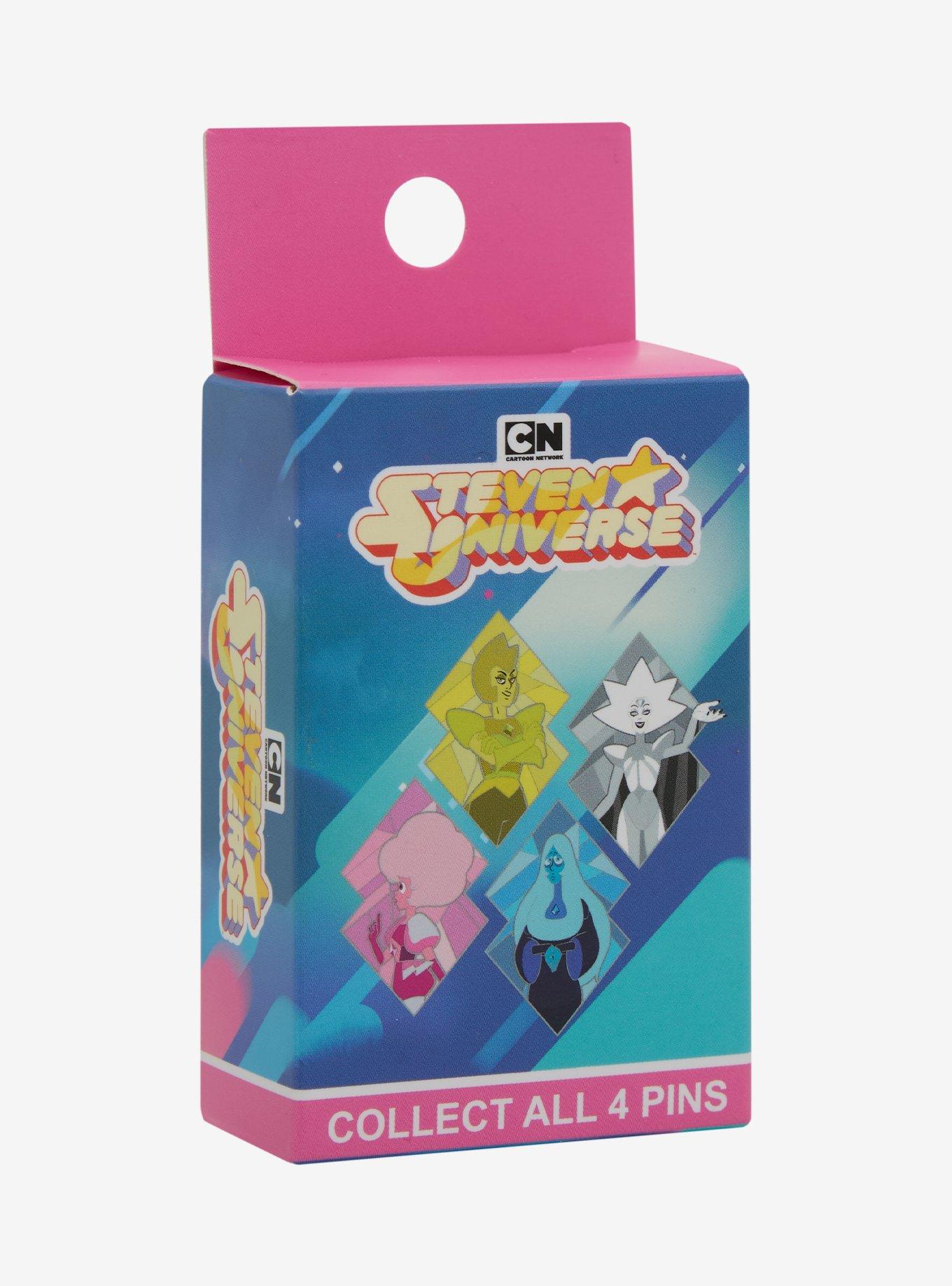 Steven Universe Diamonds Stained Glass Portrait Blind Box Enamel Pin, , hi-res