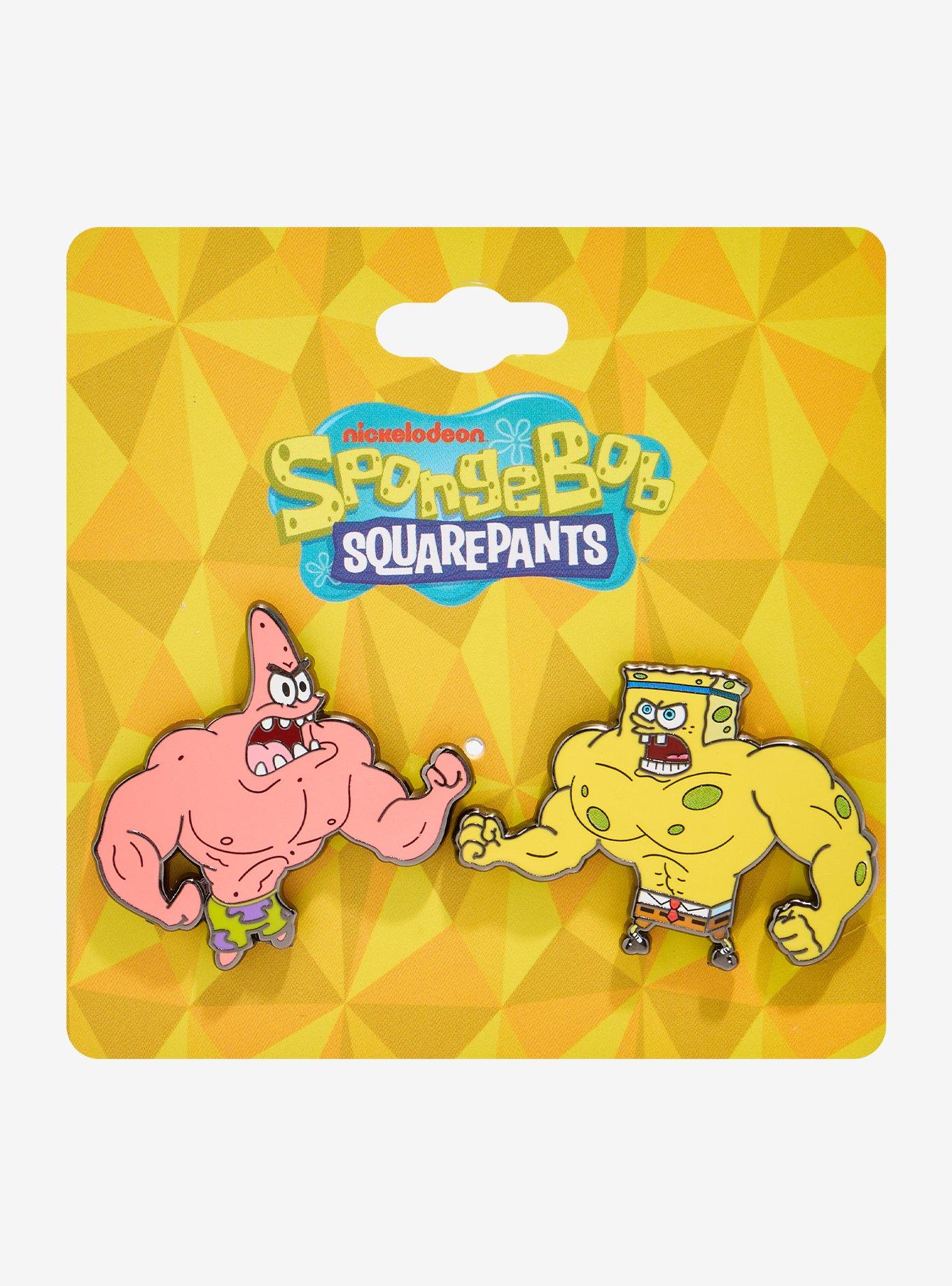 SpongeBob SquarePants Patrick & SpongeBob Wrestler Enamel Pin Set, , hi-res