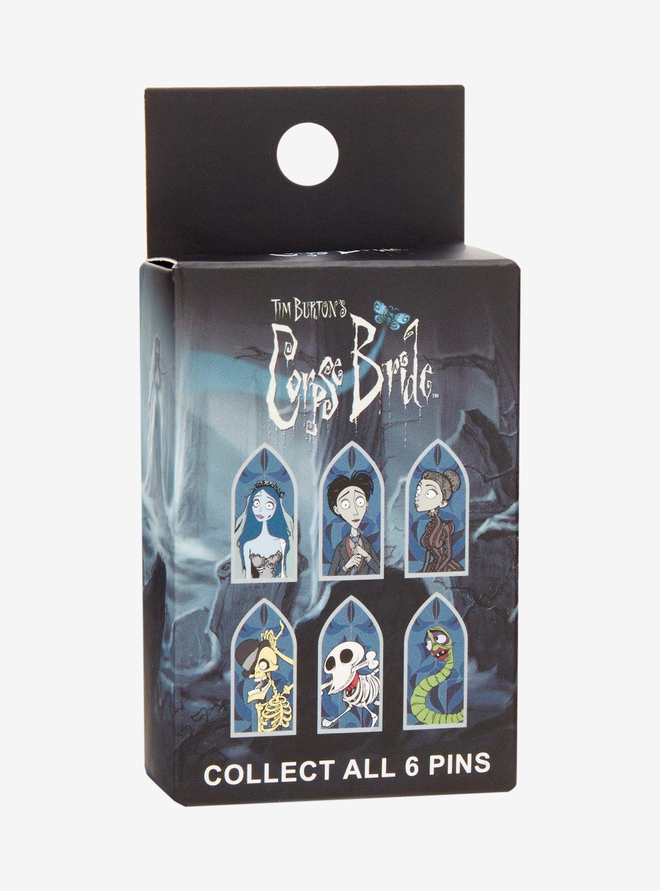 Corpse Bride Characters Stained Glass Window Blind Box Enamel Pin, , hi-res