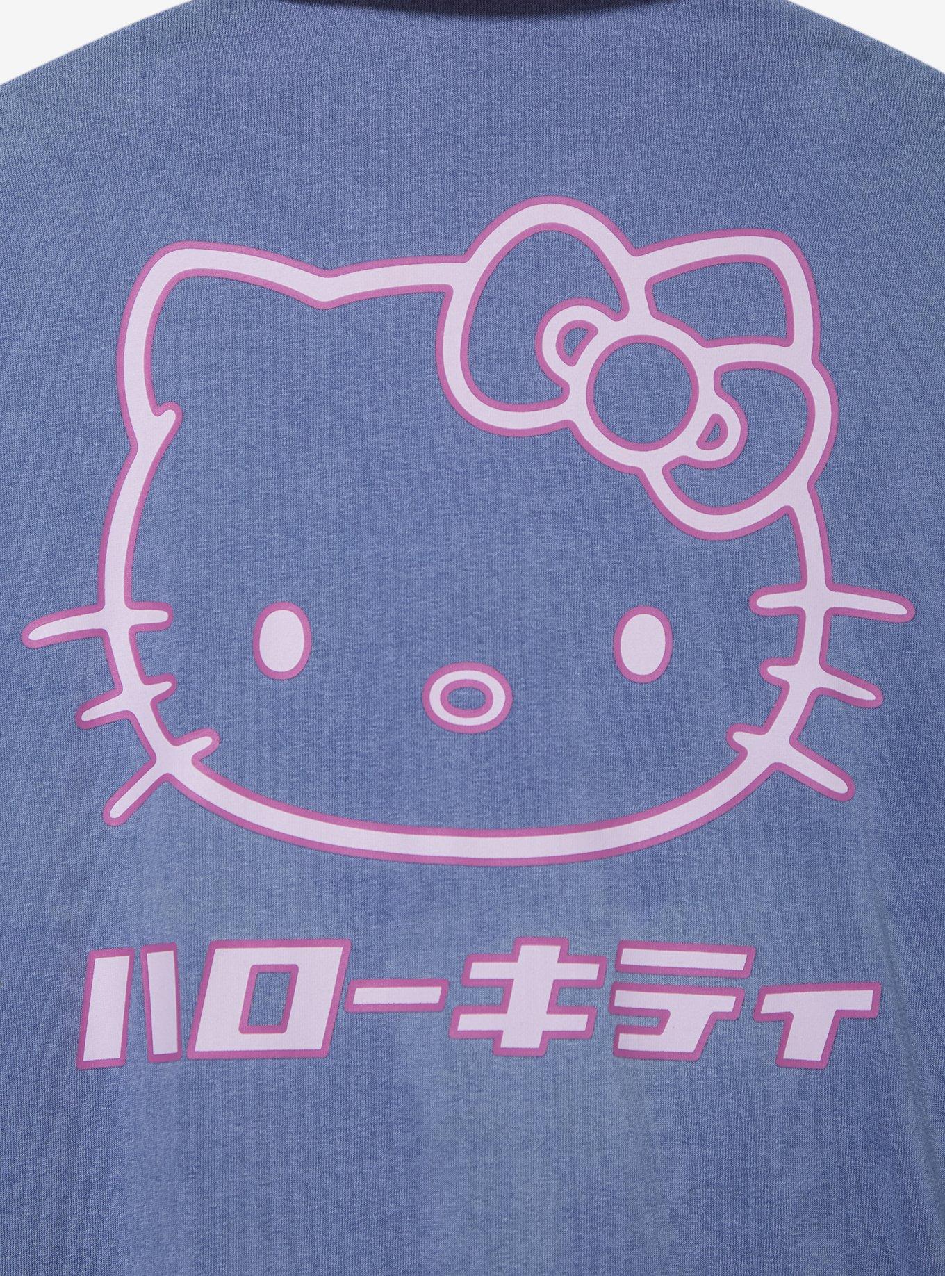 Hello Kitty Pink Trim Denim Bomber Jacket, MULTI, alternate