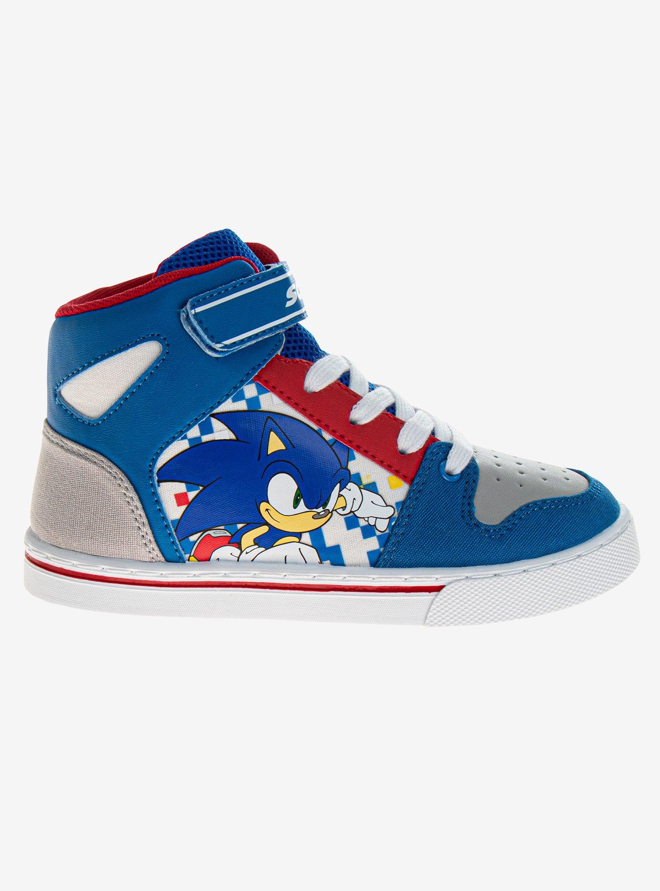 Sonic The Hedgehog Boys High Top Canvas Sneakers, BLUE, alternate