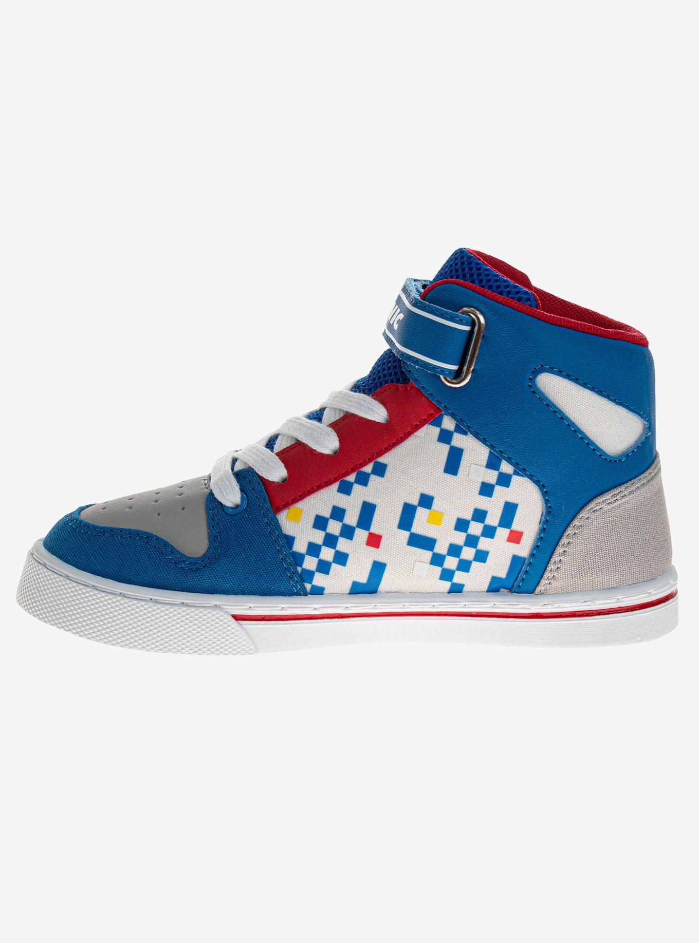 Sonic The Hedgehog Boys High Top Canvas Sneakers, BLUE, alternate