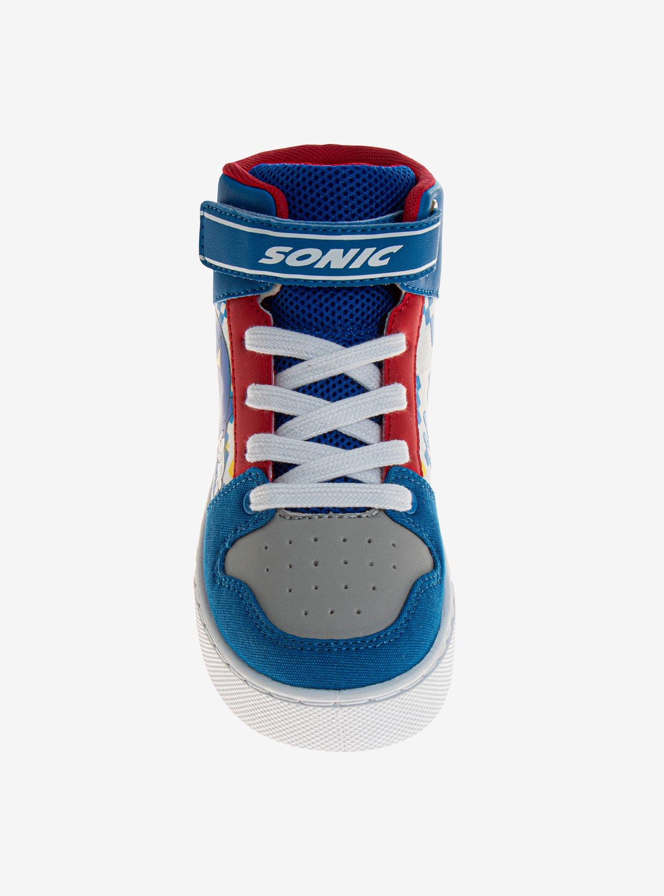 Sonic The Hedgehog Boys High Top Canvas Sneakers, BLUE, alternate