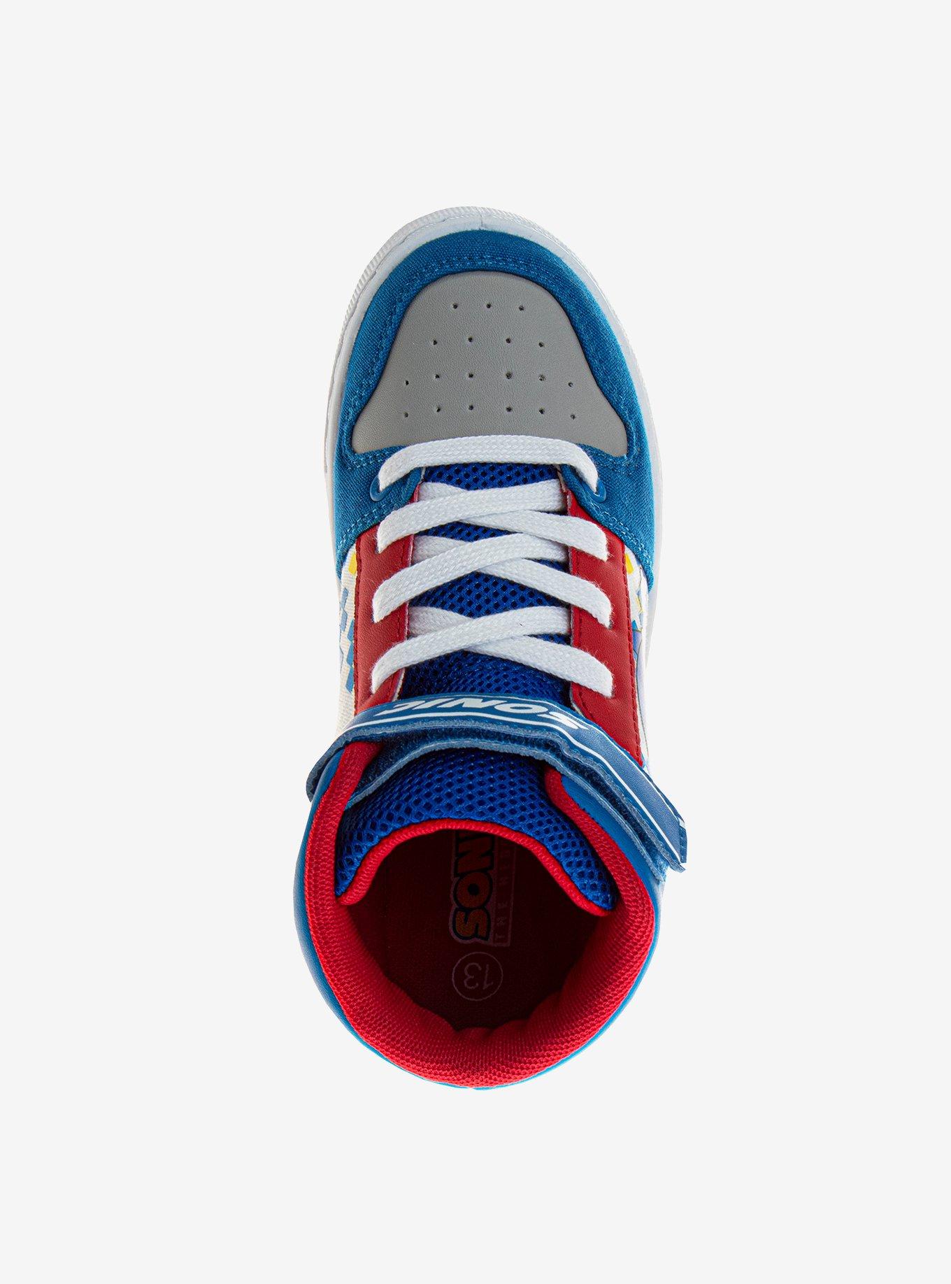 Sonic The Hedgehog Boys High Top Canvas Sneakers, BLUE, alternate