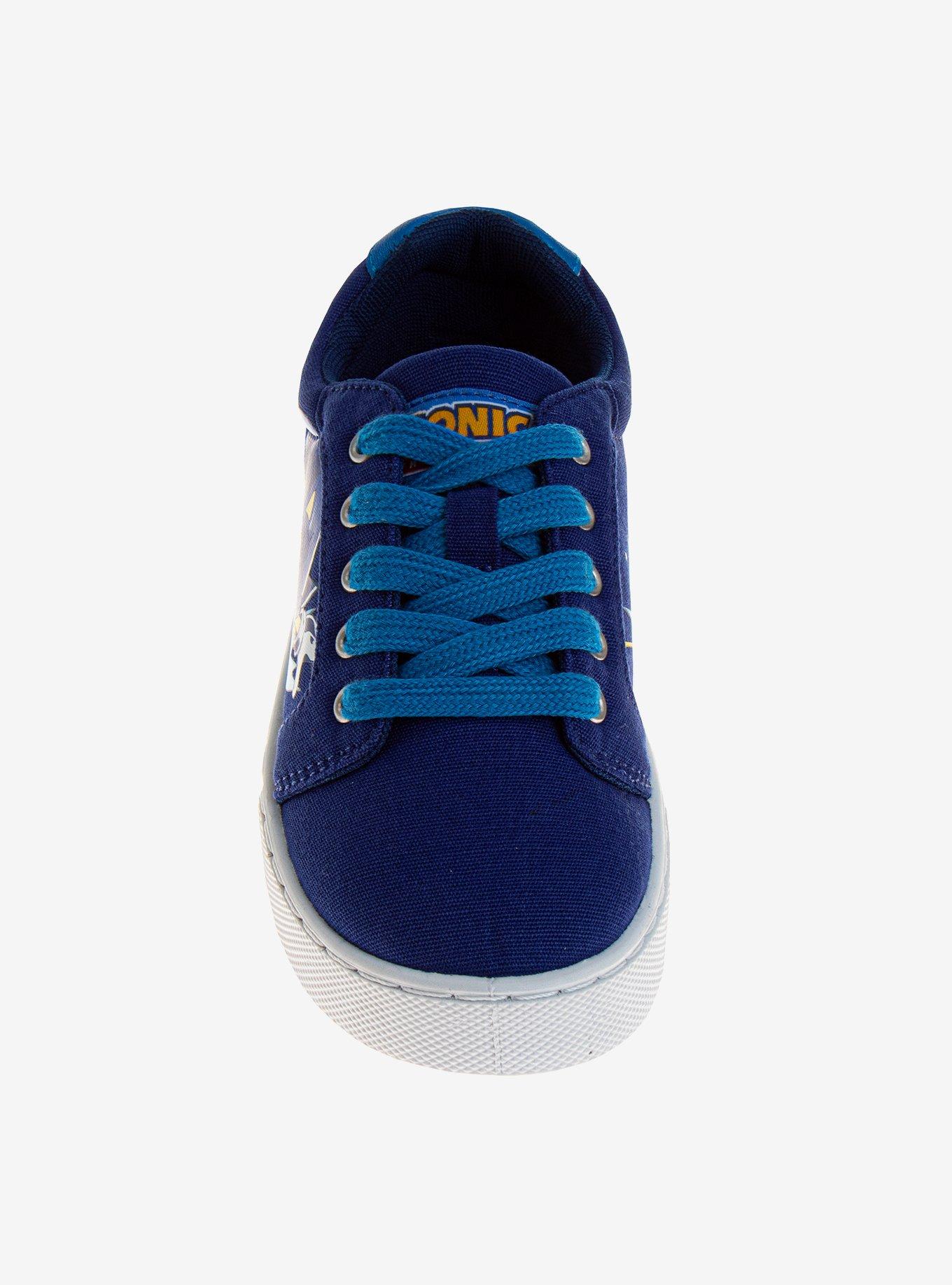 Sonic The Hedgehog Boys Lace Up Canvas Sneakers, BLUE, alternate