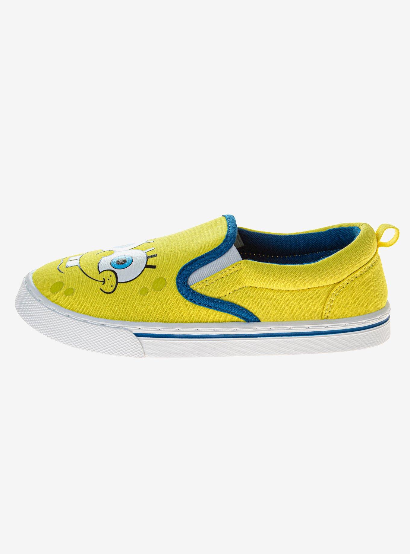 SpongeBob SquarePants and Patrick Slip-On Kids Canvas Sneakers, BRIGHT YELLOW, alternate