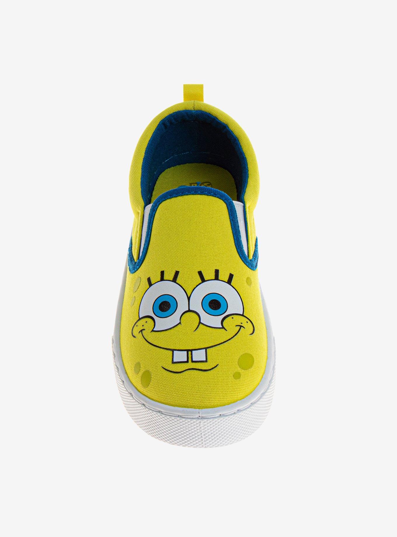 SpongeBob SquarePants and Patrick Slip-On Kids Canvas Sneakers, BRIGHT YELLOW, alternate