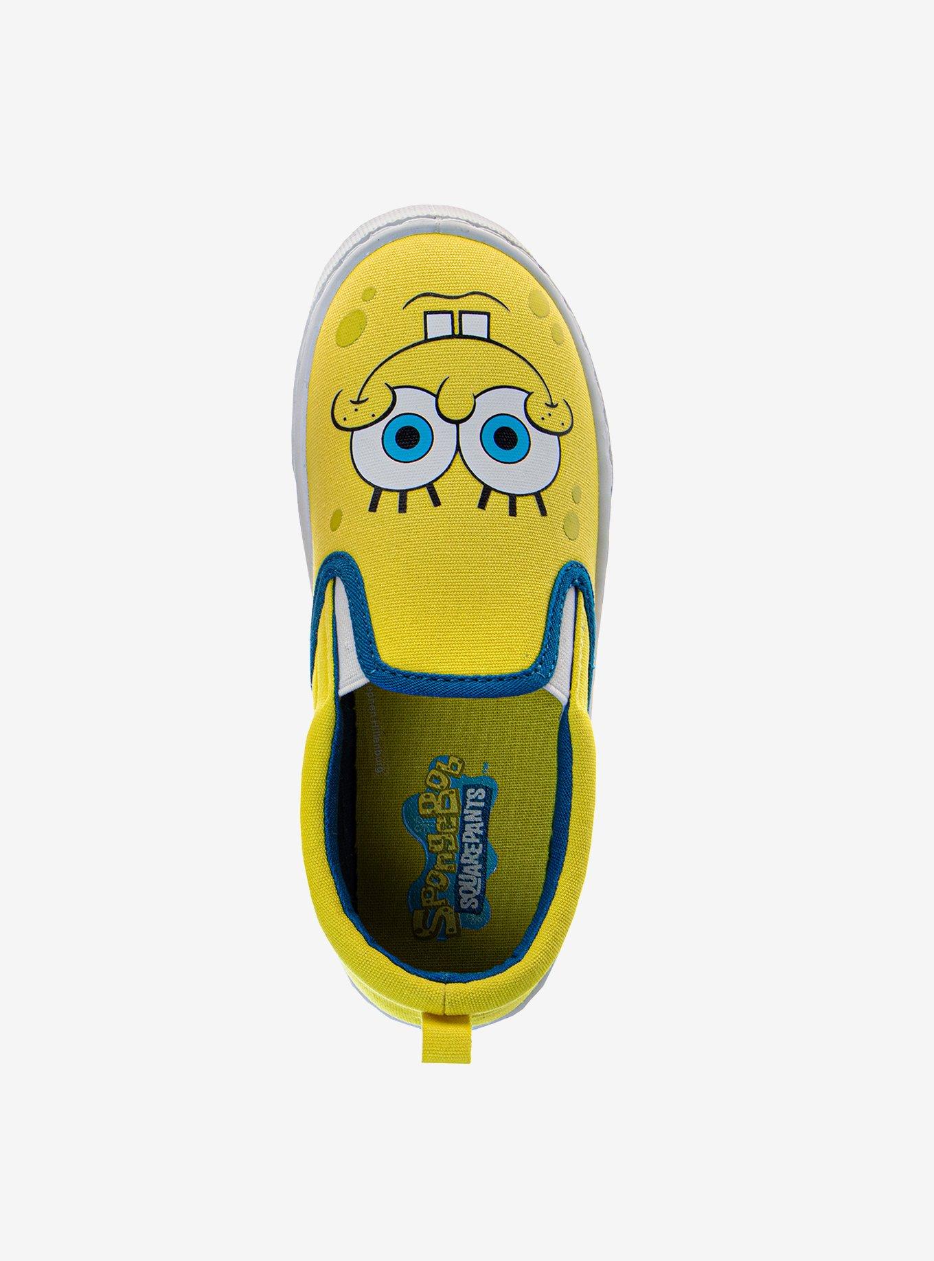 SpongeBob SquarePants and Patrick Slip-On Kids Canvas Sneakers, BRIGHT YELLOW, alternate