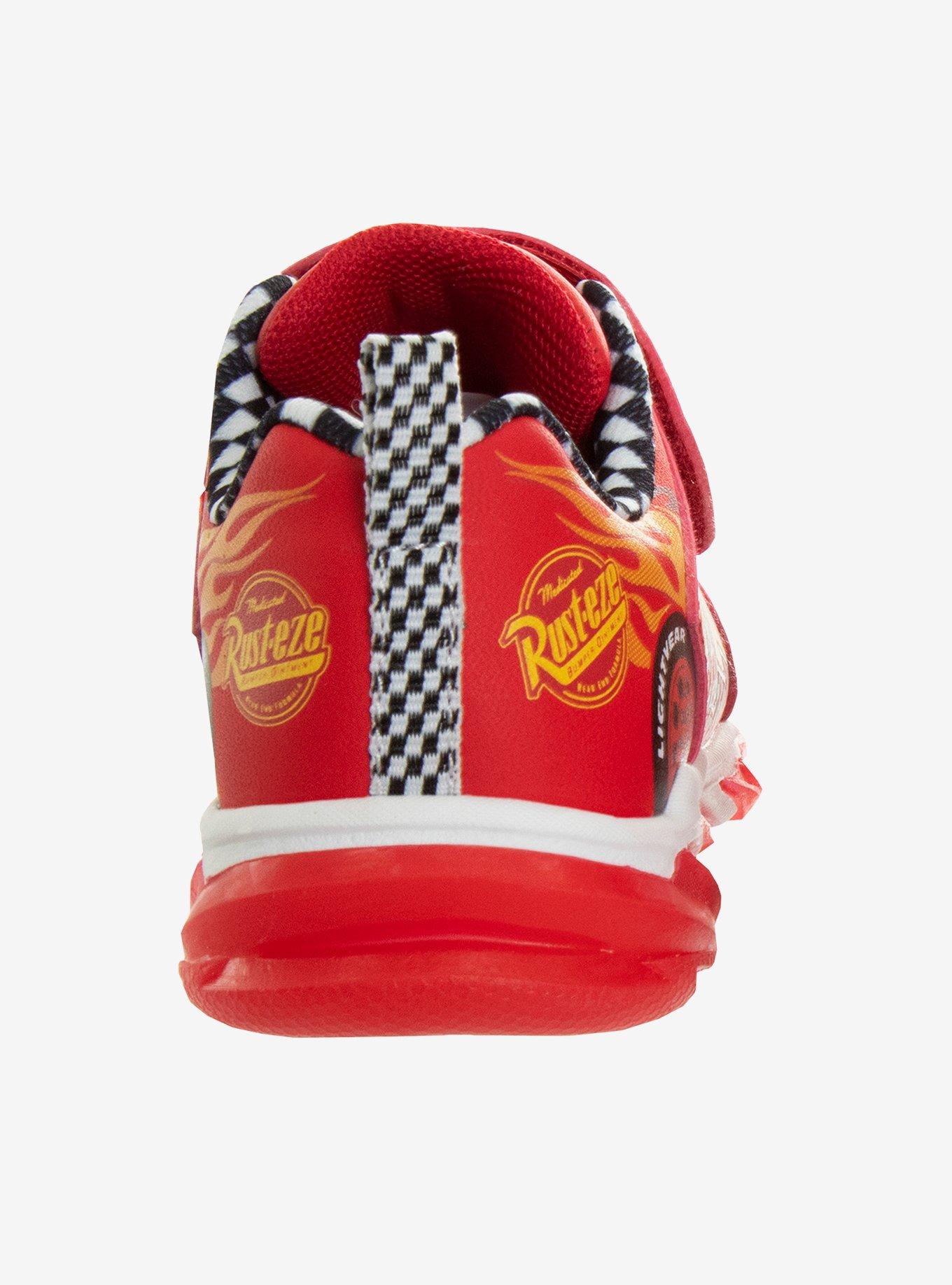 Disney Pixar Cars Lightning McQueen Light Up Toddler & Little Kids Sneakers, RED, alternate