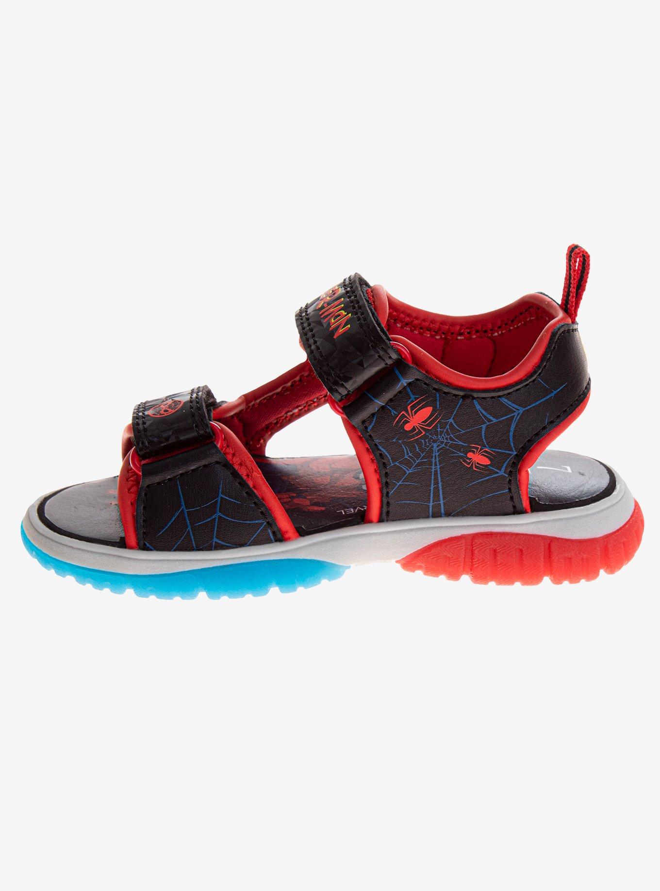 Marvel Spider-Man Toddler & Boys Open Toe Sport Sandals, RED, alternate