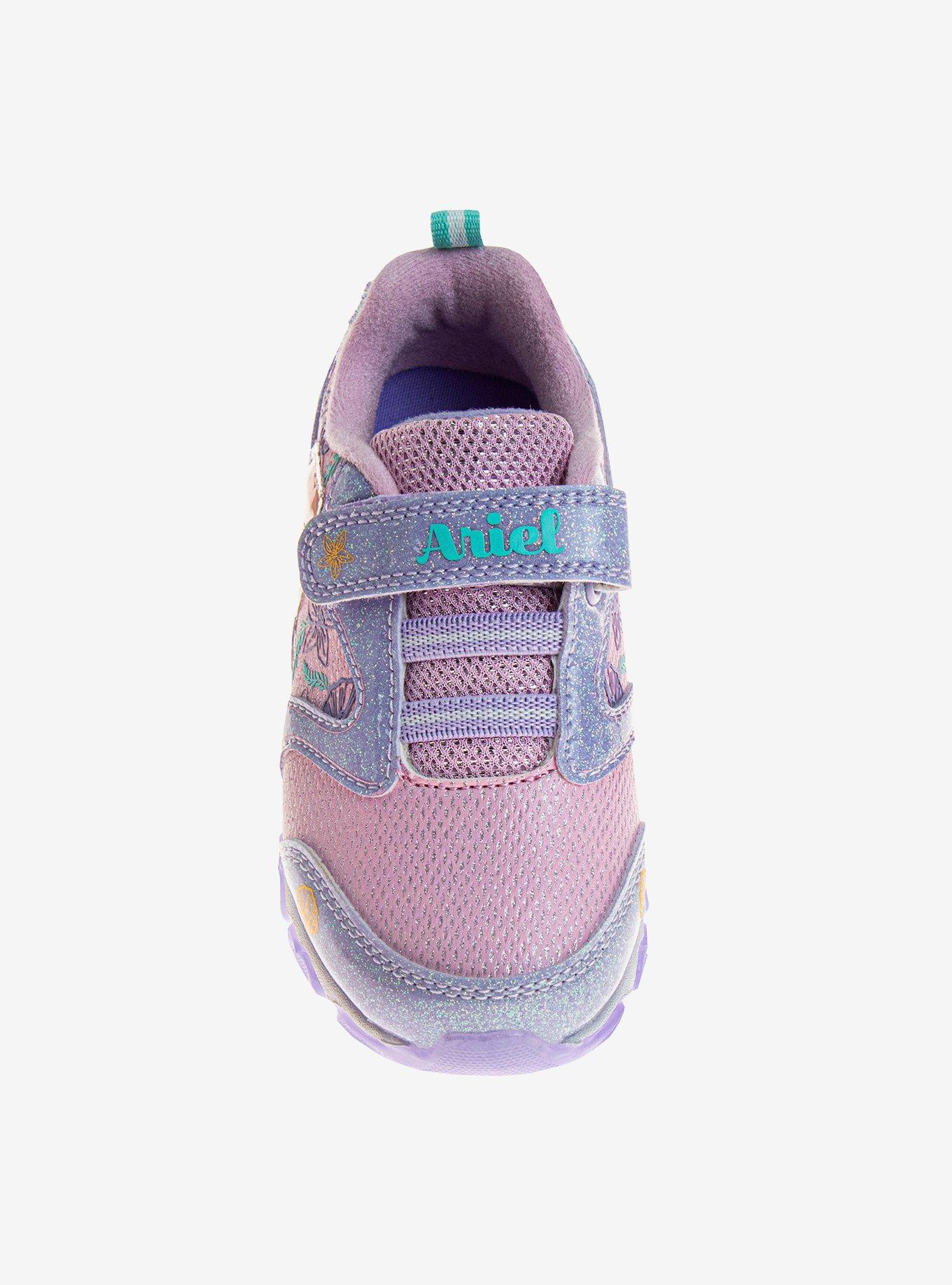 Disney The Little Mermaid Toddler & Girls Light Up Sneakers, PINK, alternate