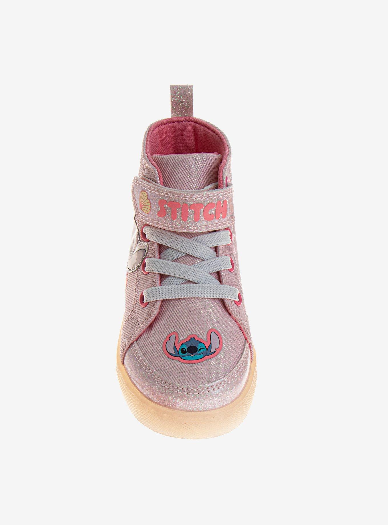 Disney Lilo & Stitch Toddler & Girls High Top Light Up Sneakers, PINK, alternate