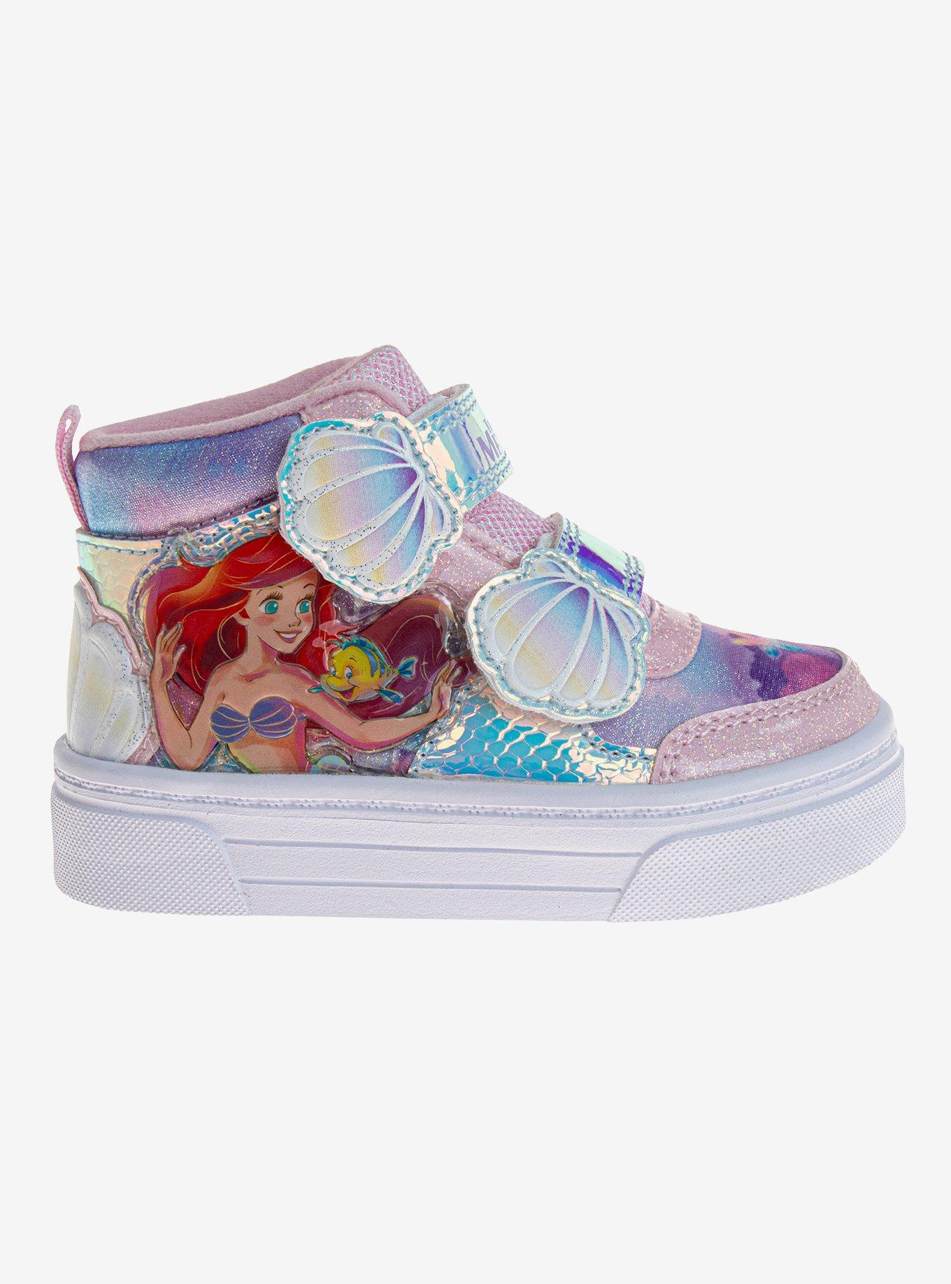 Disney The Little Mermaid Toddler & Girls High Top Sneakers, PINK, alternate