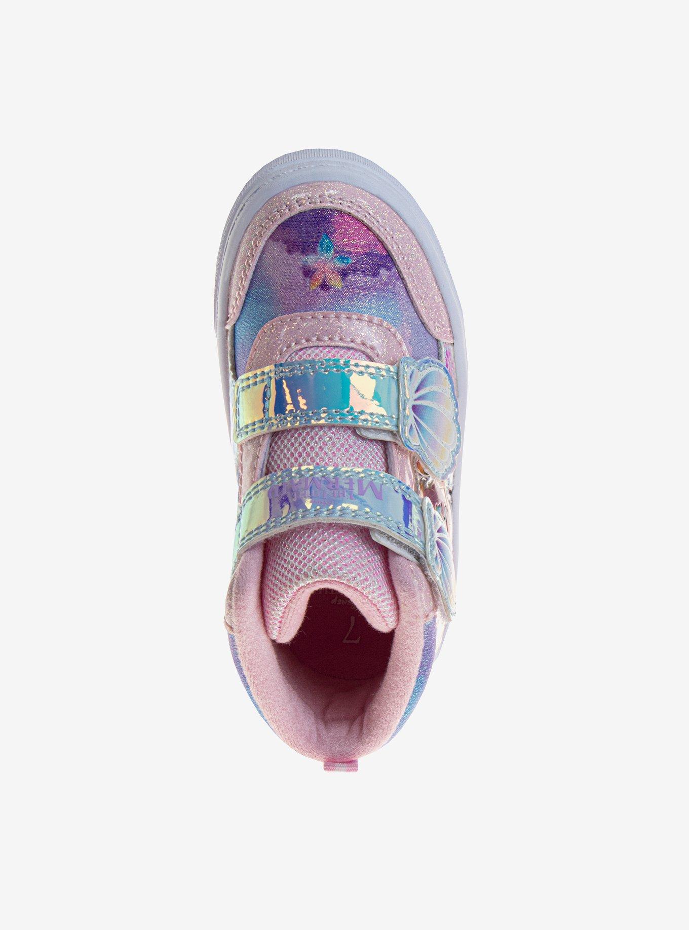 Disney The Little Mermaid Toddler & Girls High Top Sneakers, PINK, alternate