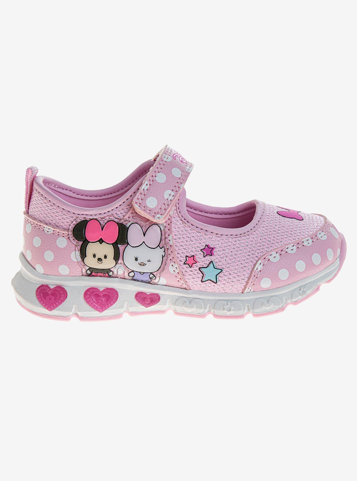 Disney Minnie Mouse & Daisy Toddler & Girls Light-Up Mary Jane Sneakers, PINK, alternate