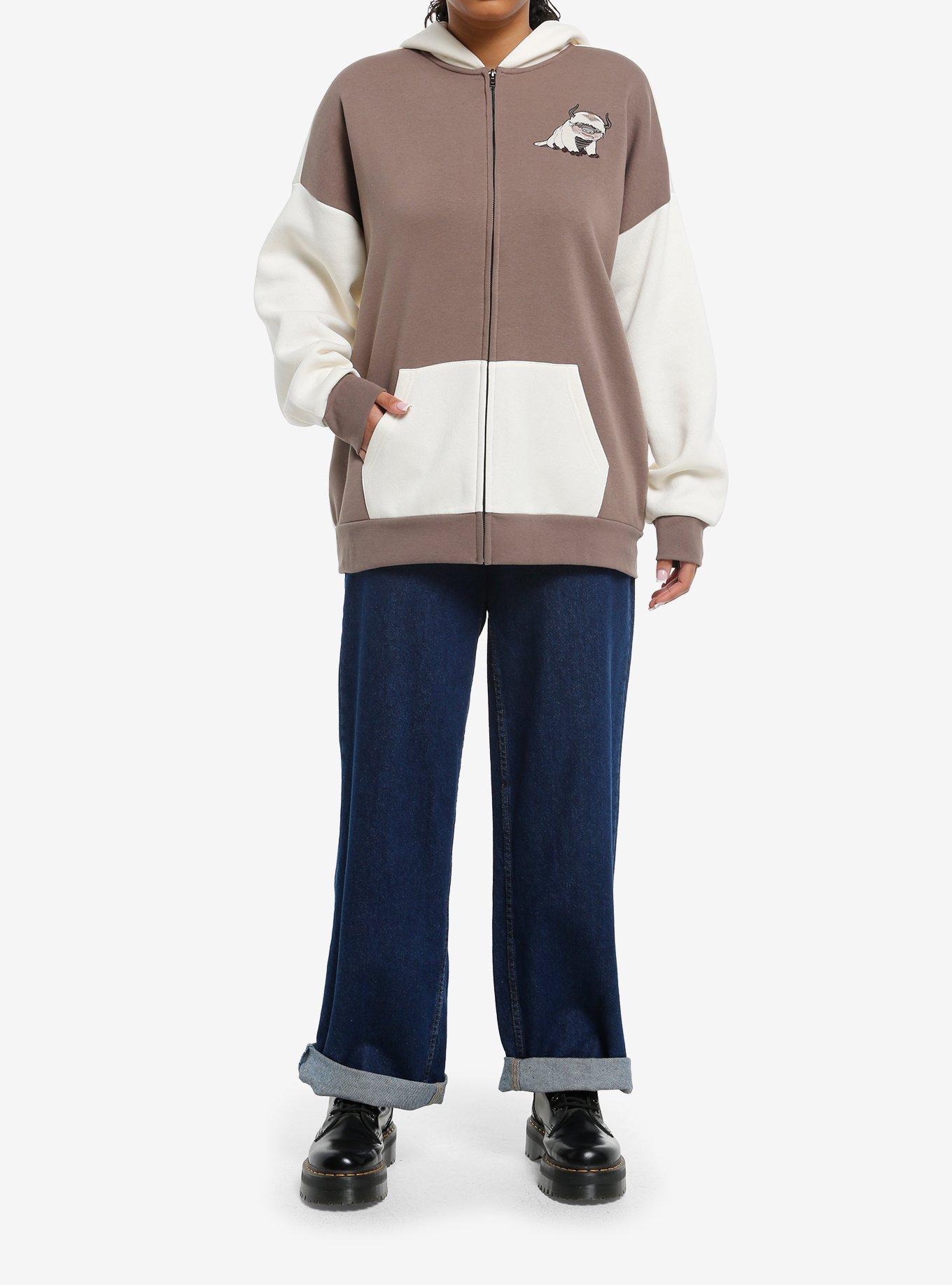 Avatar: The Last Airbender Appa Cosplay Girls Hoodie, BEIGE, alternate